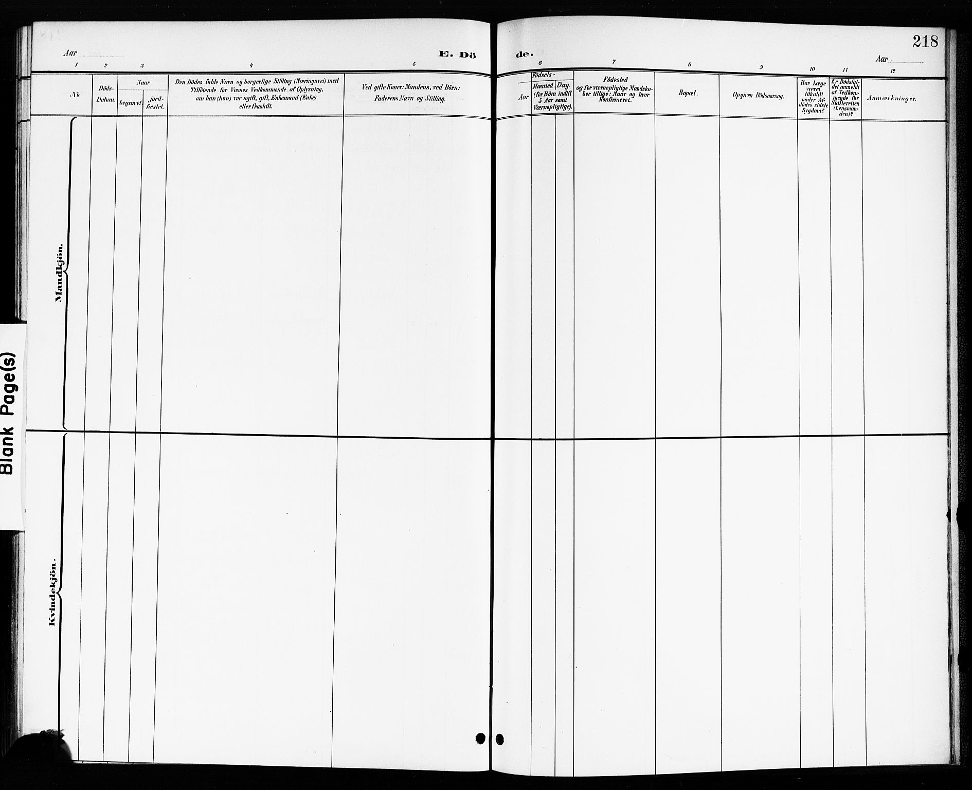 Drøbak prestekontor Kirkebøker, AV/SAO-A-10142a/G/Ga/L0001: Parish register (copy) no. I 1, 1897-1917, p. 218