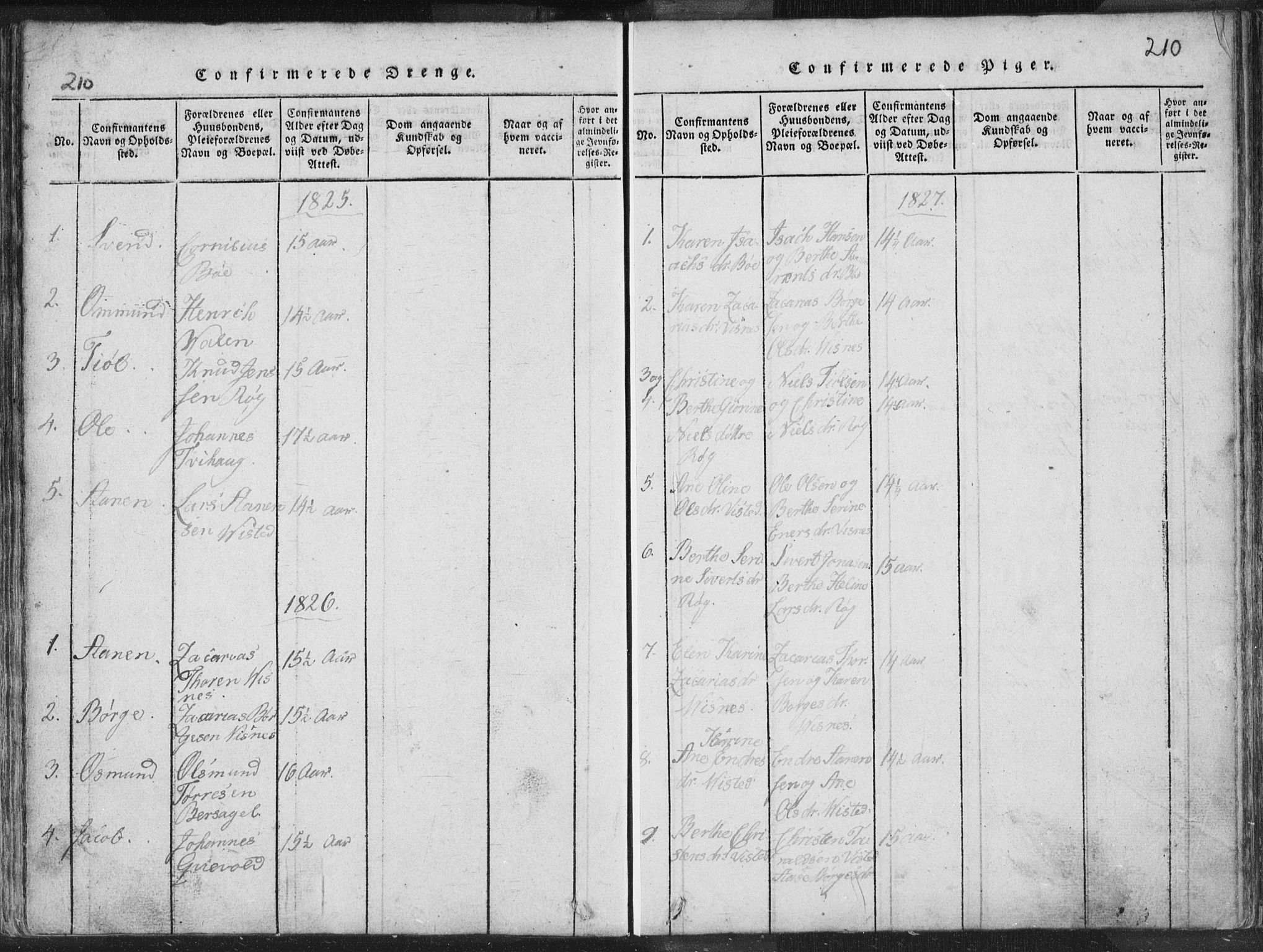 Hetland sokneprestkontor, SAST/A-101826/30/30BA/L0001: Parish register (official) no. A 1, 1816-1856, p. 210