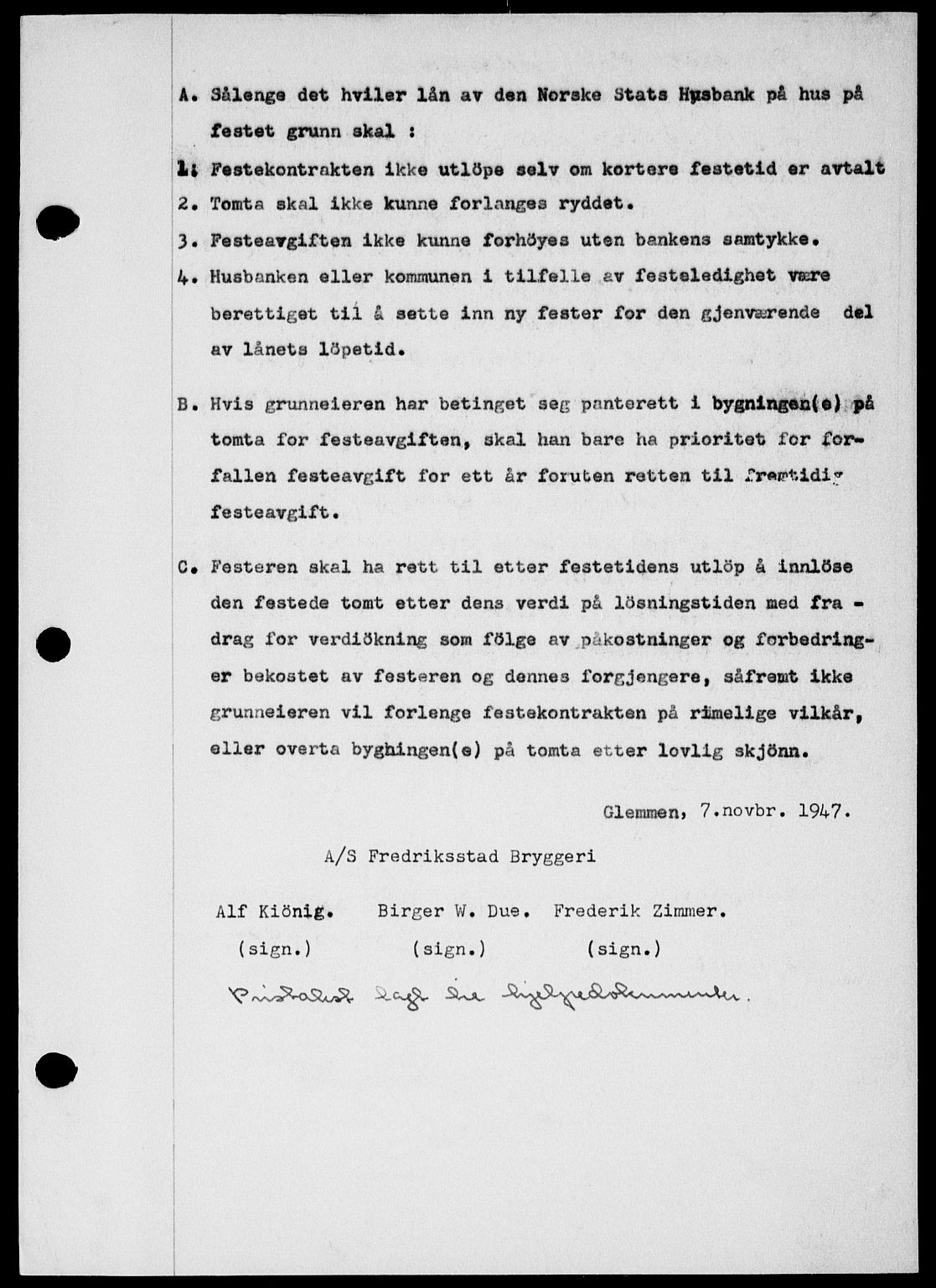 Onsøy sorenskriveri, SAO/A-10474/G/Ga/Gab/L0021: Mortgage book no. II A-21, 1947-1947, Diary no: : 3135/1947
