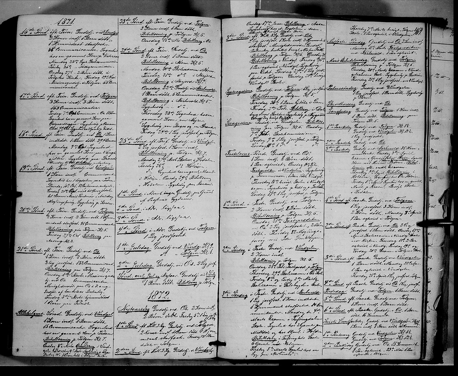 Tolga prestekontor, SAH/PREST-062/K/L0006: Parish register (official) no. 6, 1852-1876, p. 464