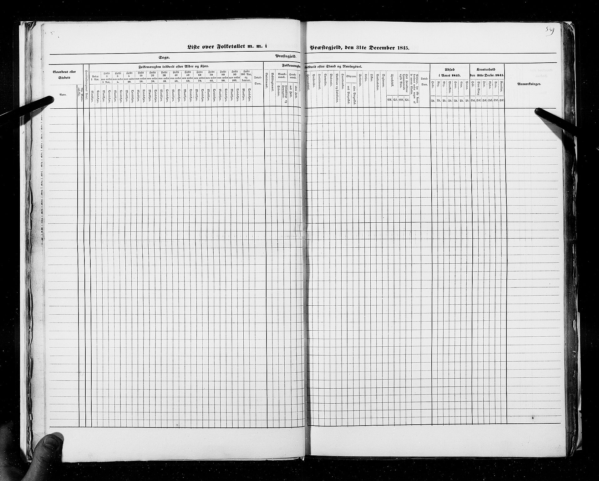 RA, Census 1845, vol. 9C: Finnmarken amt, 1845, p. 539