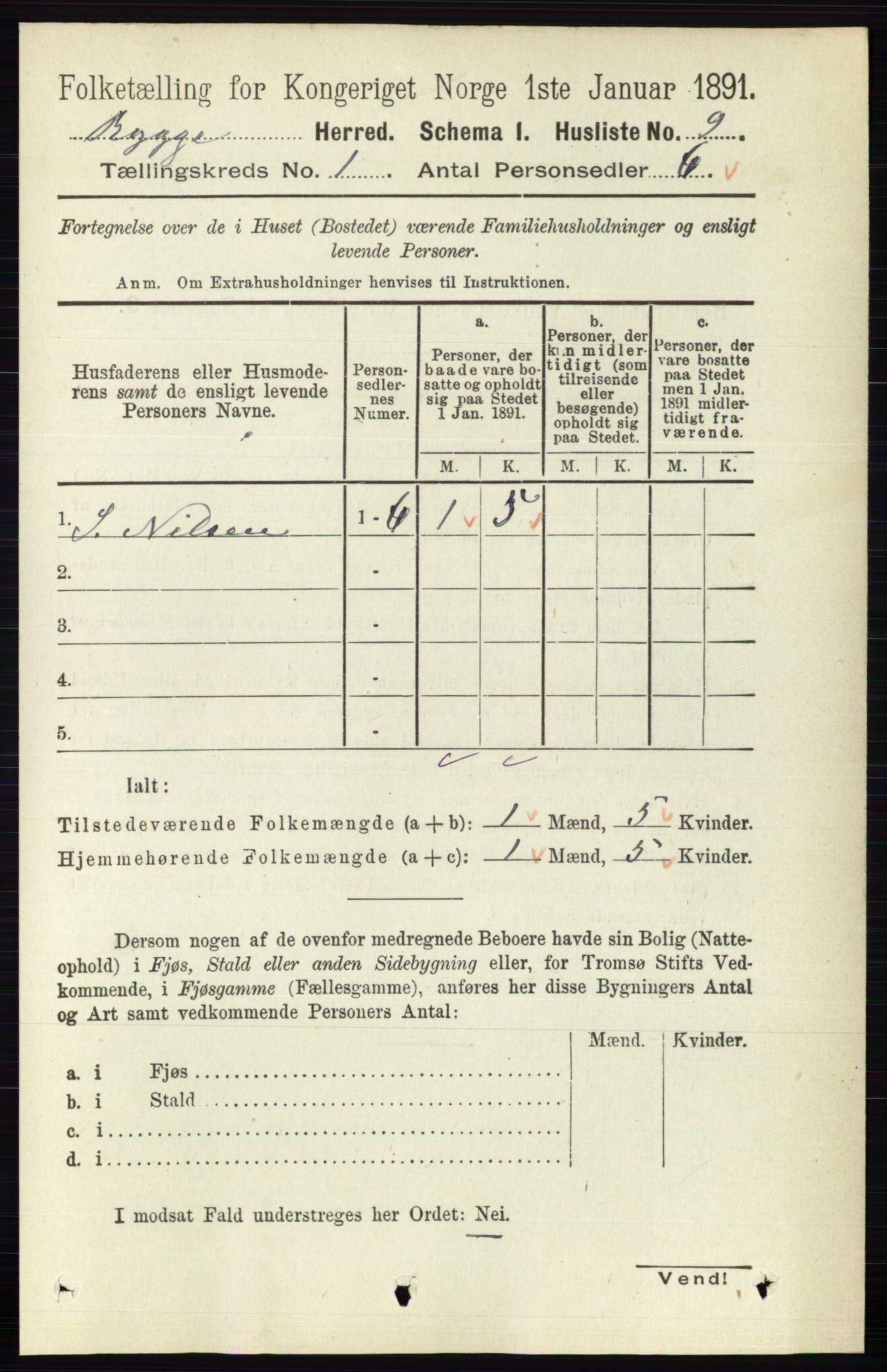 RA, 1891 census for 0136 Rygge, 1891, p. 31