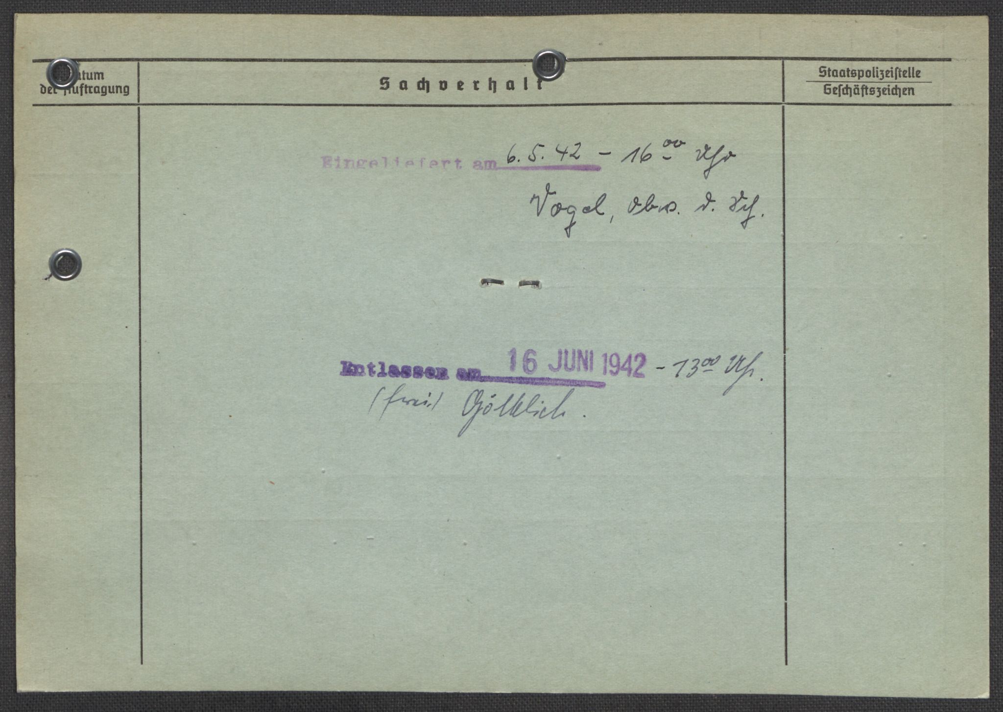 Befehlshaber der Sicherheitspolizei und des SD, AV/RA-RAFA-5969/E/Ea/Eaa/L0009: Register over norske fanger i Møllergata 19: Ru-Sy, 1940-1945, p. 13