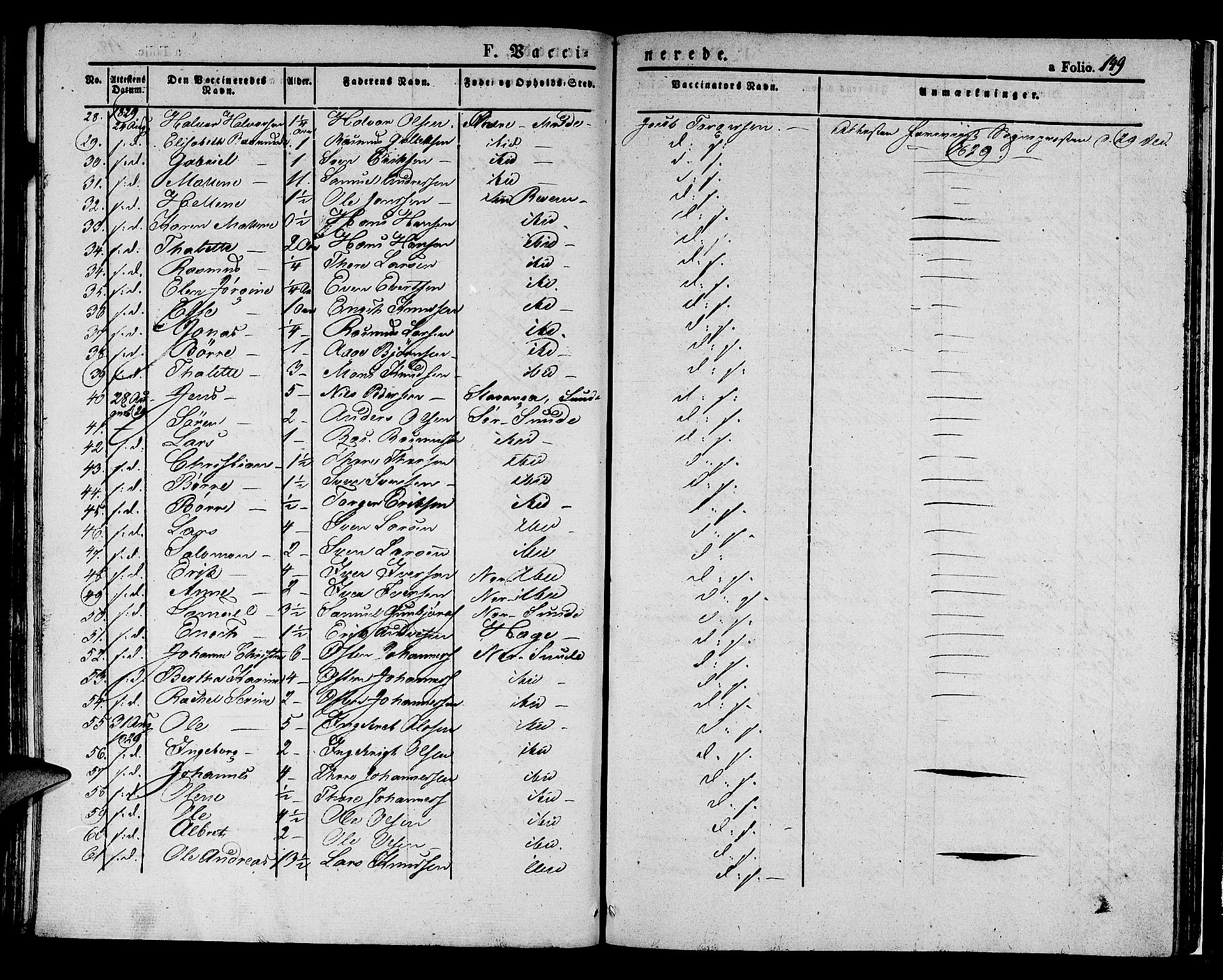 Håland sokneprestkontor, SAST/A-101802/001/30BA/L0005: Parish register (official) no. A 5, 1829-1841, p. 149