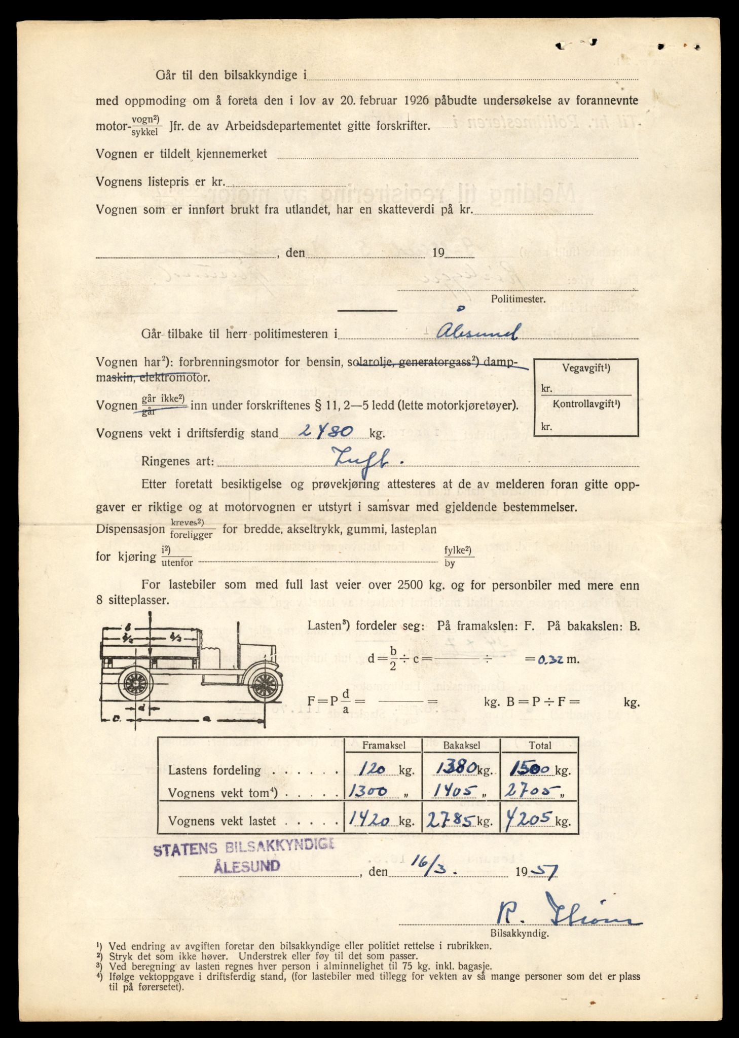 Møre og Romsdal vegkontor - Ålesund trafikkstasjon, AV/SAT-A-4099/F/Fe/L0034: Registreringskort for kjøretøy T 12500 - T 12652, 1927-1998, p. 1305