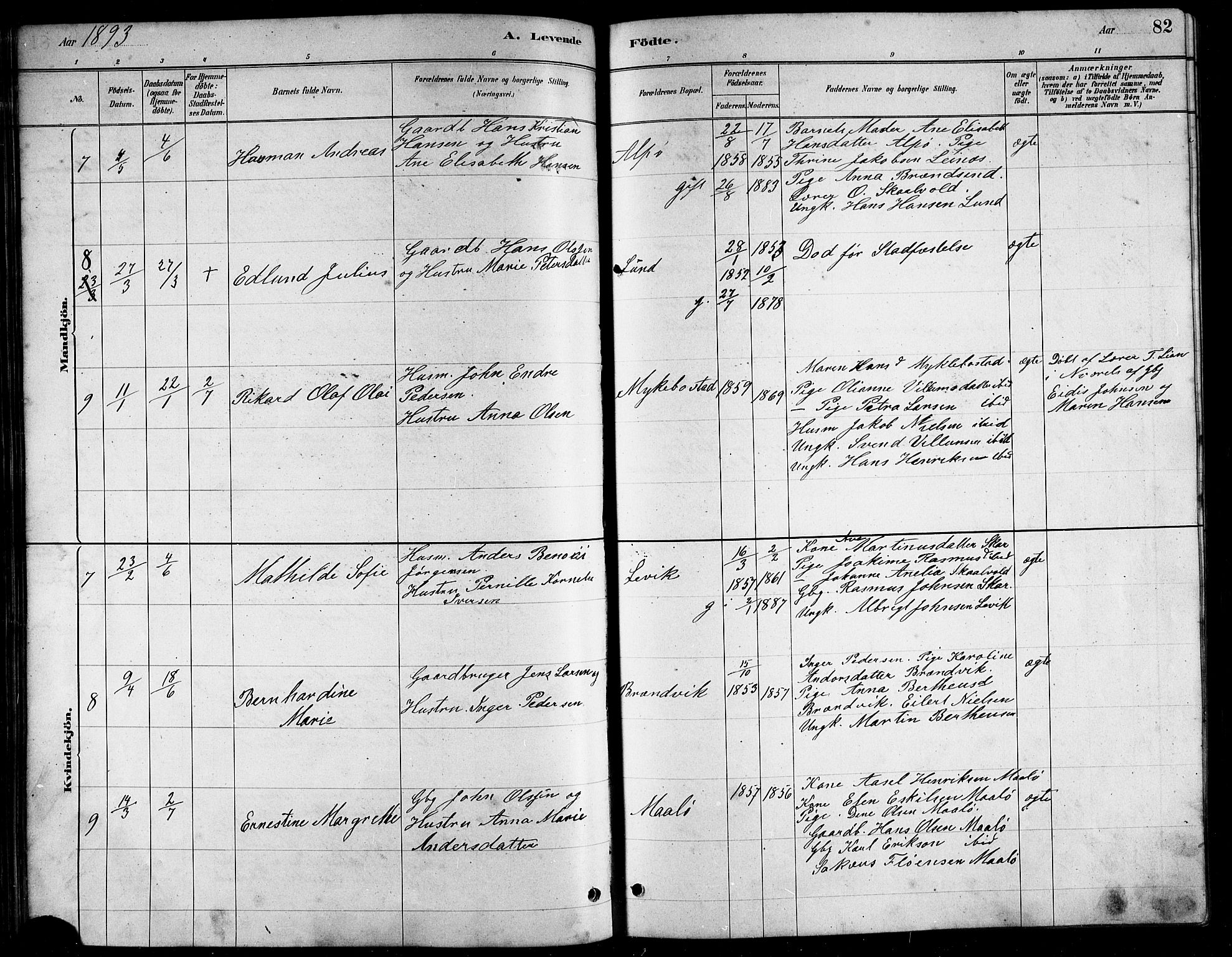 Ministerialprotokoller, klokkerbøker og fødselsregistre - Nordland, AV/SAT-A-1459/857/L0828: Parish register (copy) no. 857C03, 1879-1908, p. 82