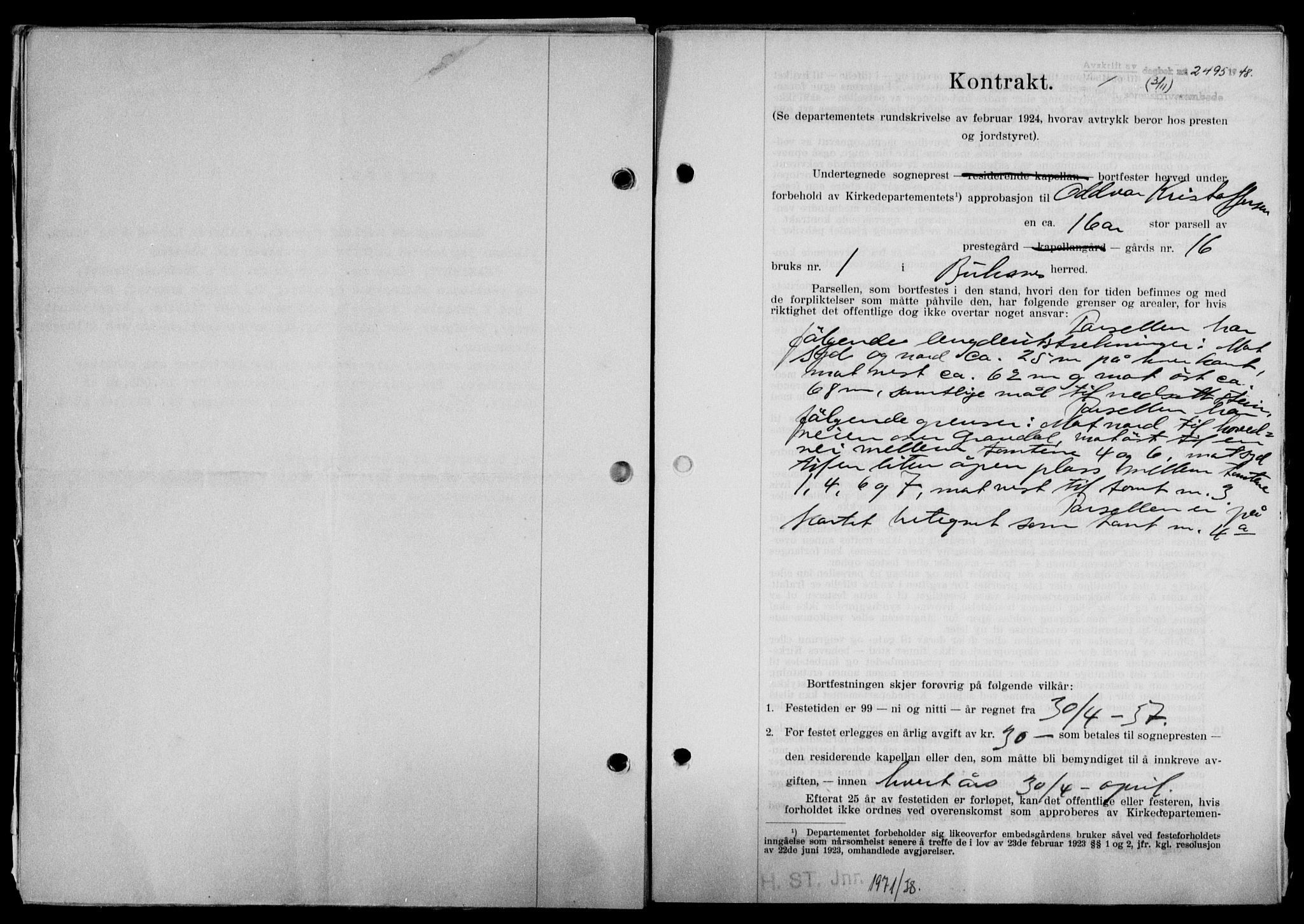 Lofoten sorenskriveri, SAT/A-0017/1/2/2C/L0019a: Mortgage book no. 19a, 1948-1948, Diary no: : 2495/1948