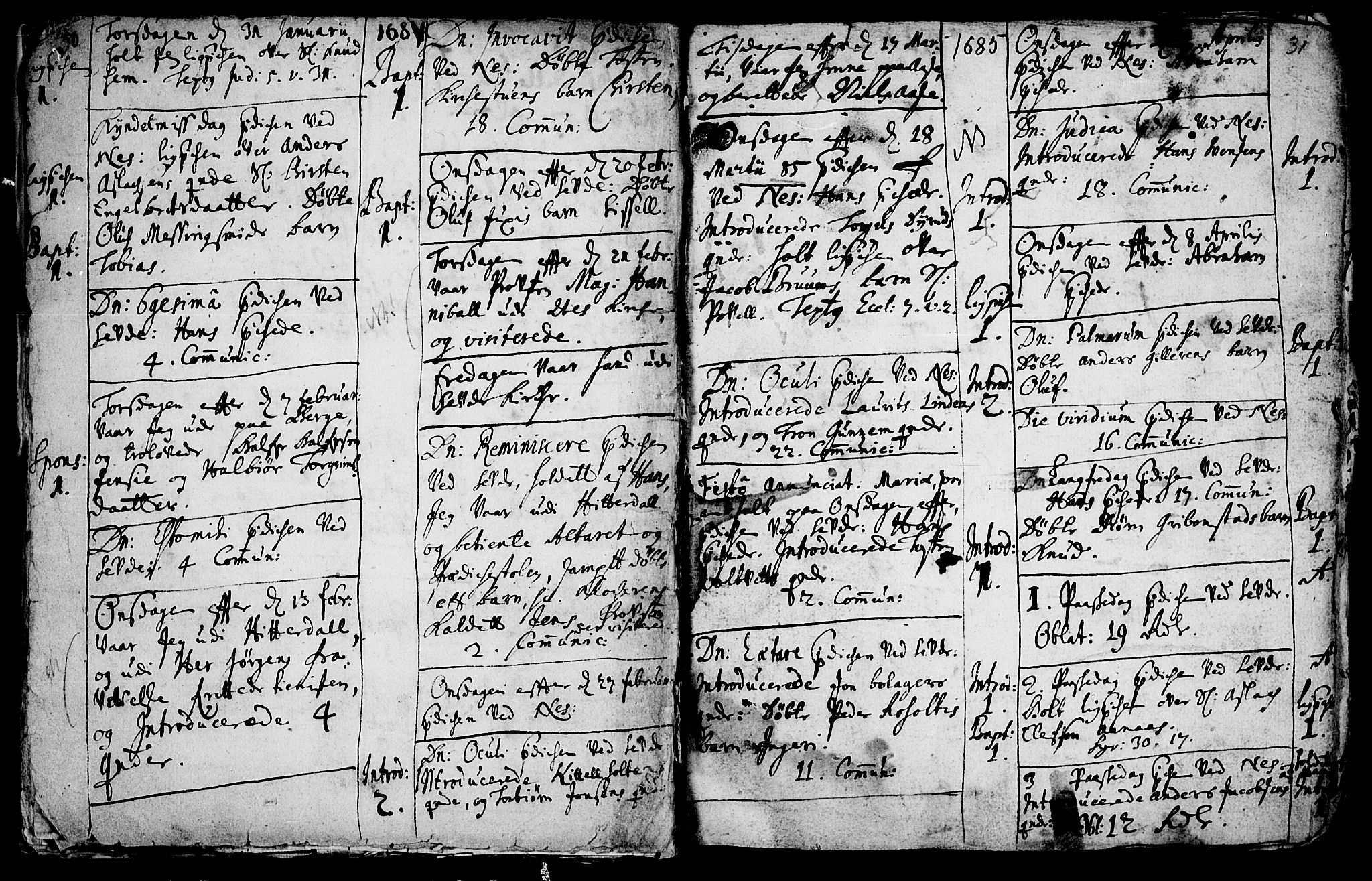 Sauherad kirkebøker, SAKO/A-298/F/Fa/L0002: Parish register (official) no. I 2, 1681-1720, p. 30-31