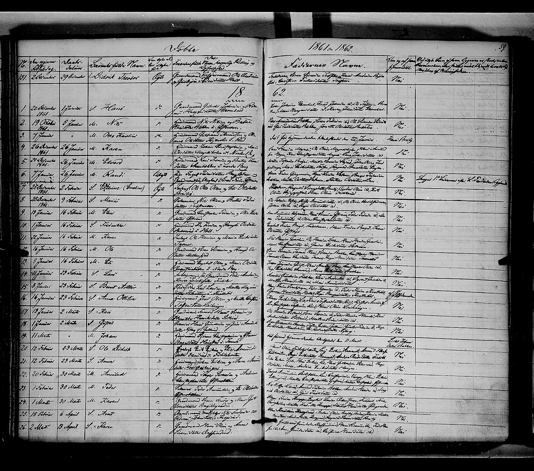 Nord-Odal prestekontor, AV/SAH-PREST-032/H/Ha/Haa/L0003: Parish register (official) no. 3, 1851-1865, p. 59