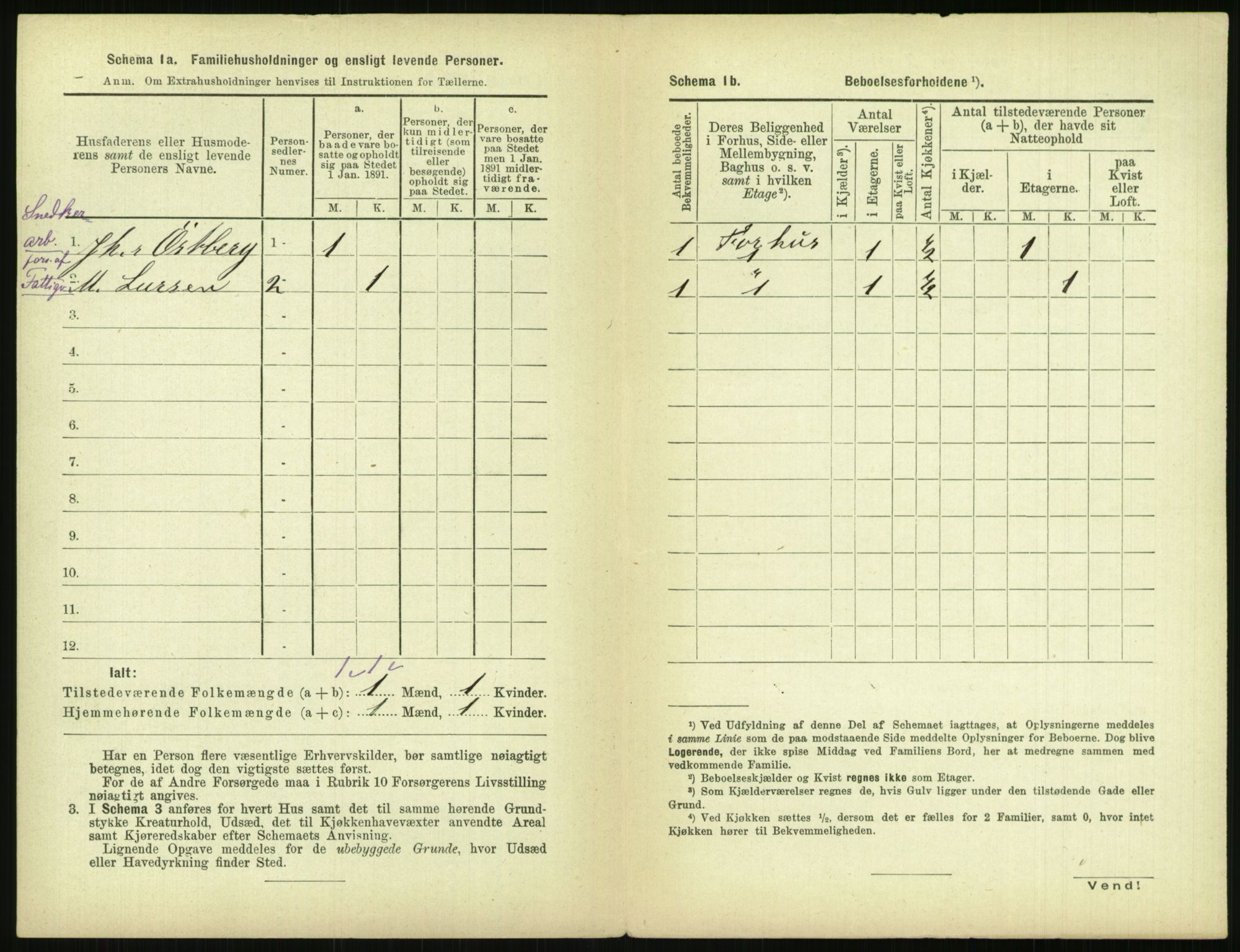 RA, 1891 census for 0301 Kristiania, 1891, p. 143999