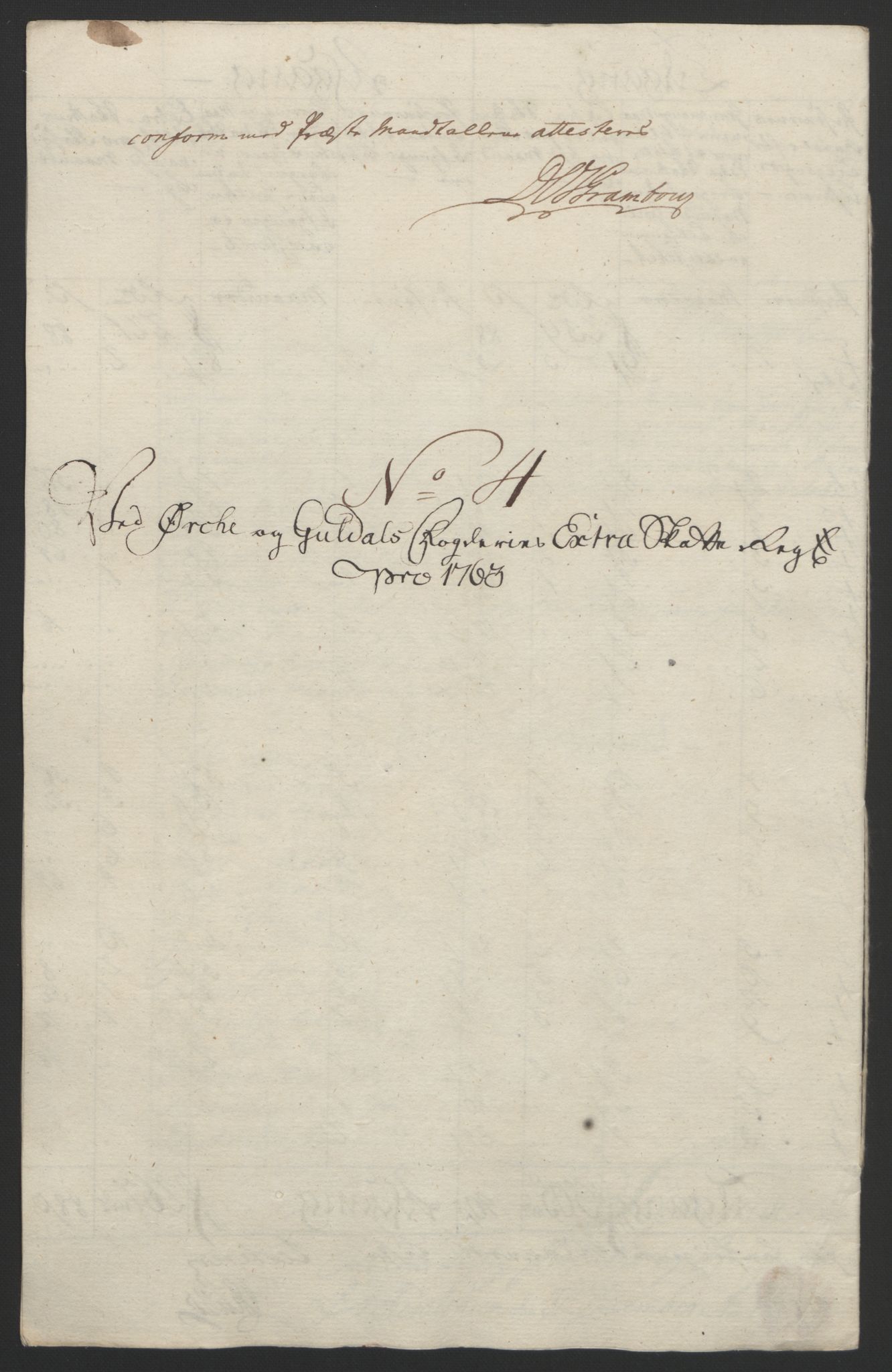 Rentekammeret inntil 1814, Reviderte regnskaper, Fogderegnskap, RA/EA-4092/R60/L4094: Ekstraskatten Orkdal og Gauldal, 1762-1765, p. 105