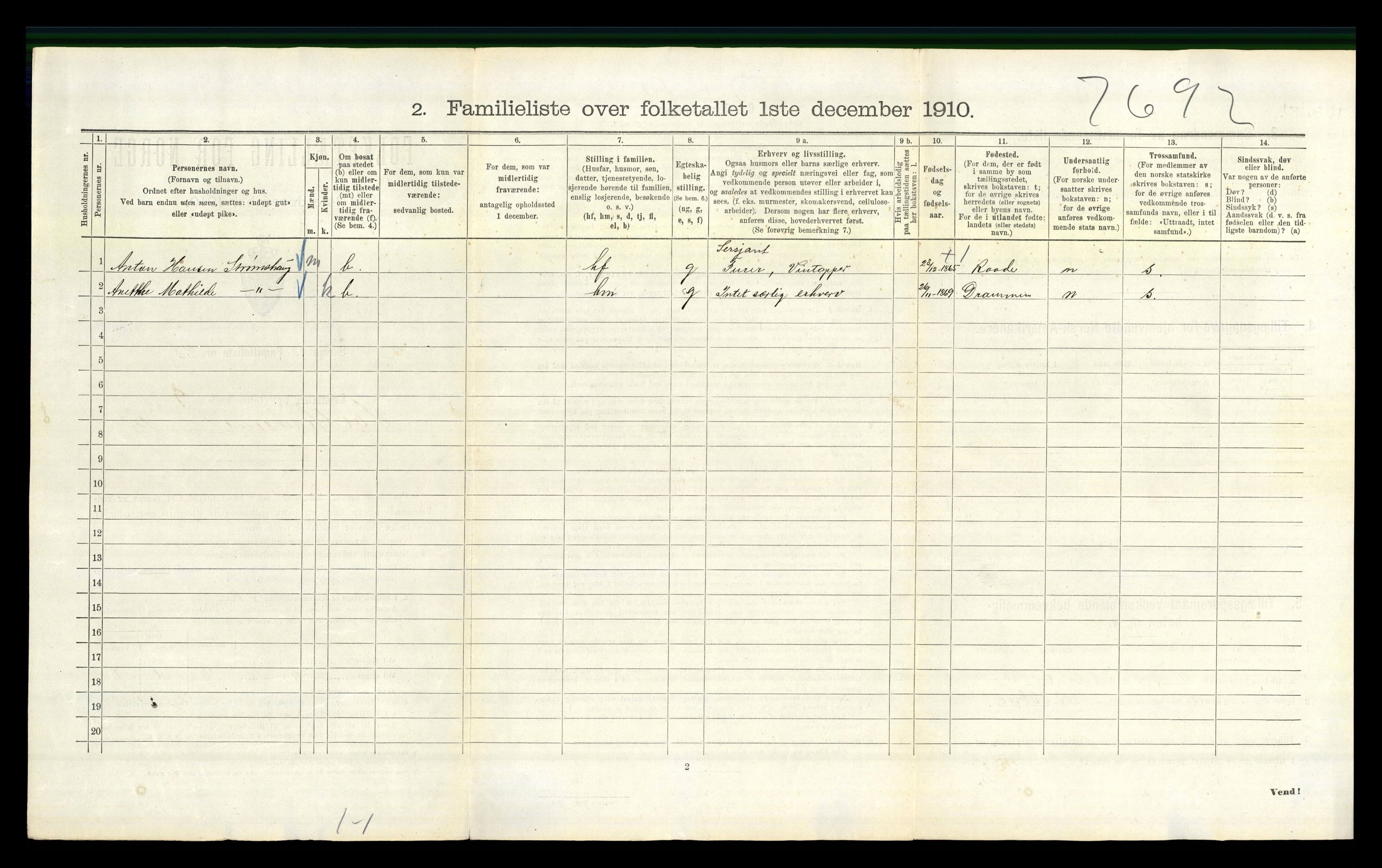 RA, 1910 census for Kristiania, 1910, p. 35566