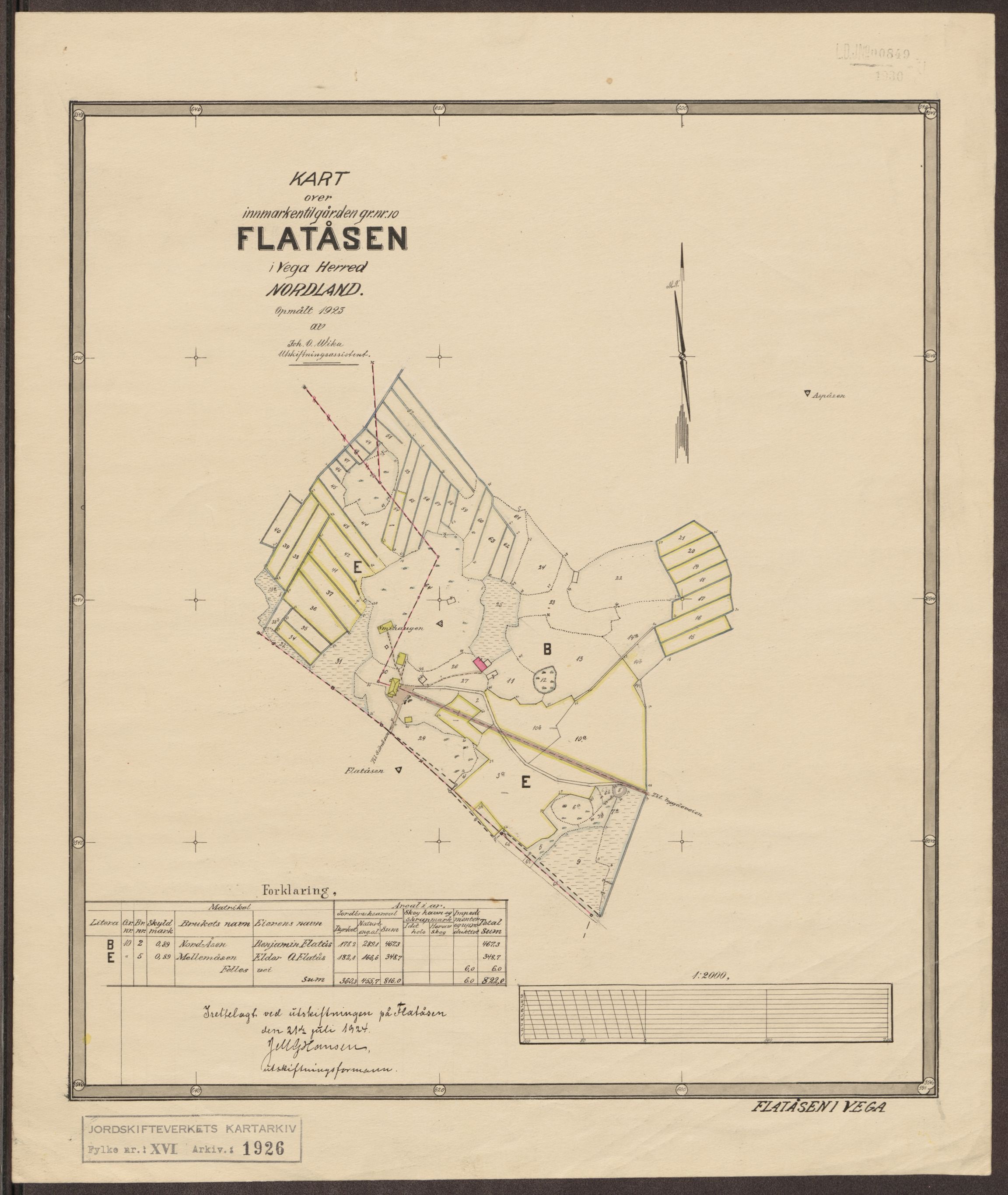 Jordskifteverkets kartarkiv, AV/RA-S-3929/T, 1859-1988, p. 2330