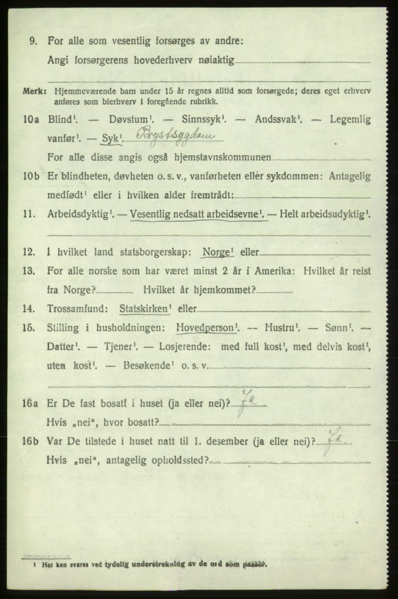 SAB, 1920 census for Vikebygd, 1920, p. 1694
