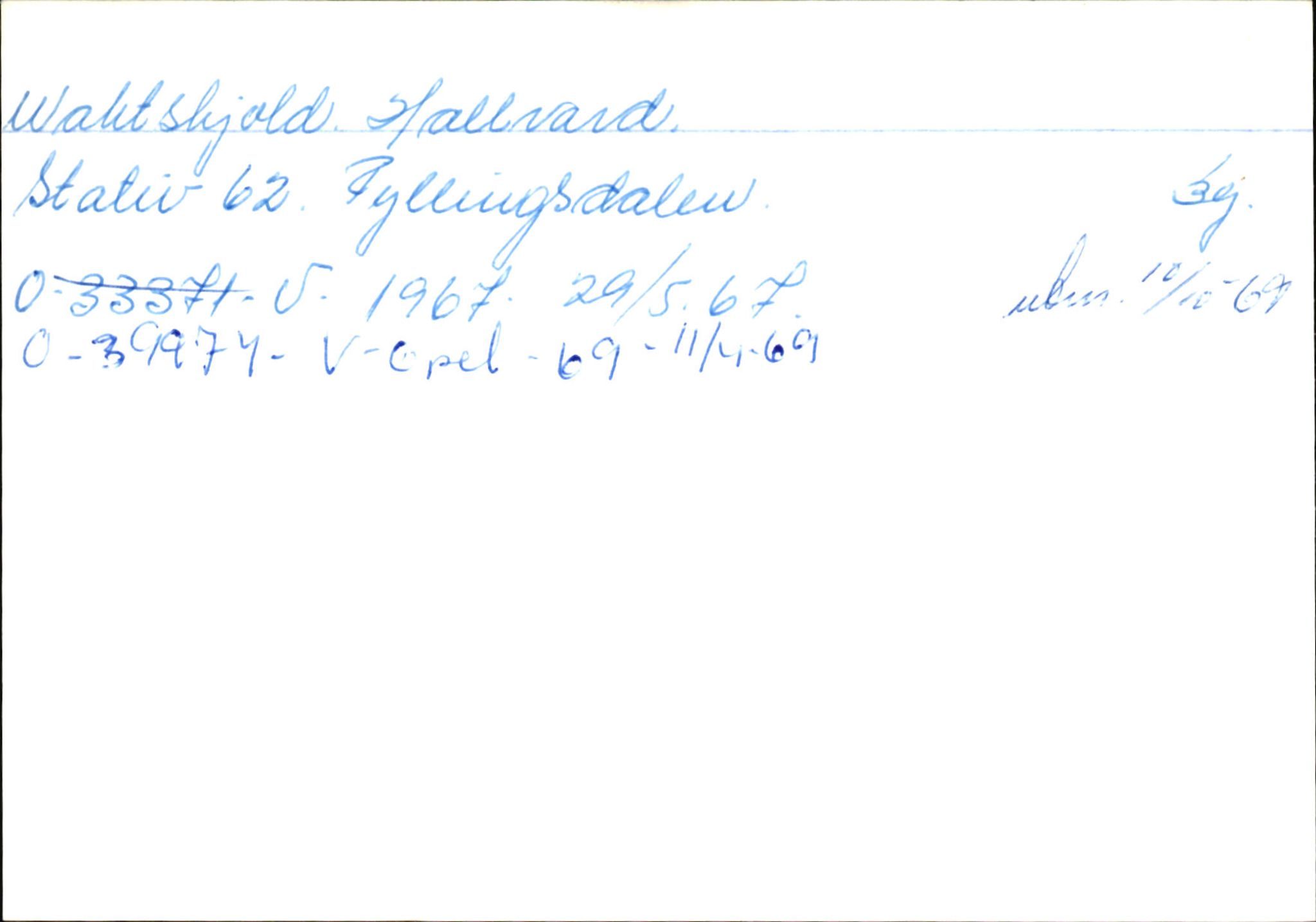 Statens vegvesen, Hordaland vegkontor, AV/SAB-A-5201/2/Hb/L0037: O-eierkort W-P, 1920-1971, p. 10