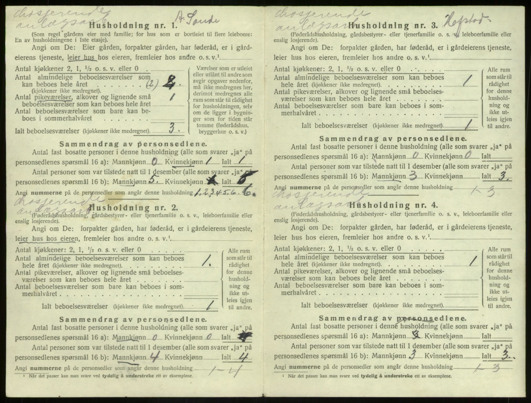 SAB, 1920 census for Bremanger, 1920, p. 752