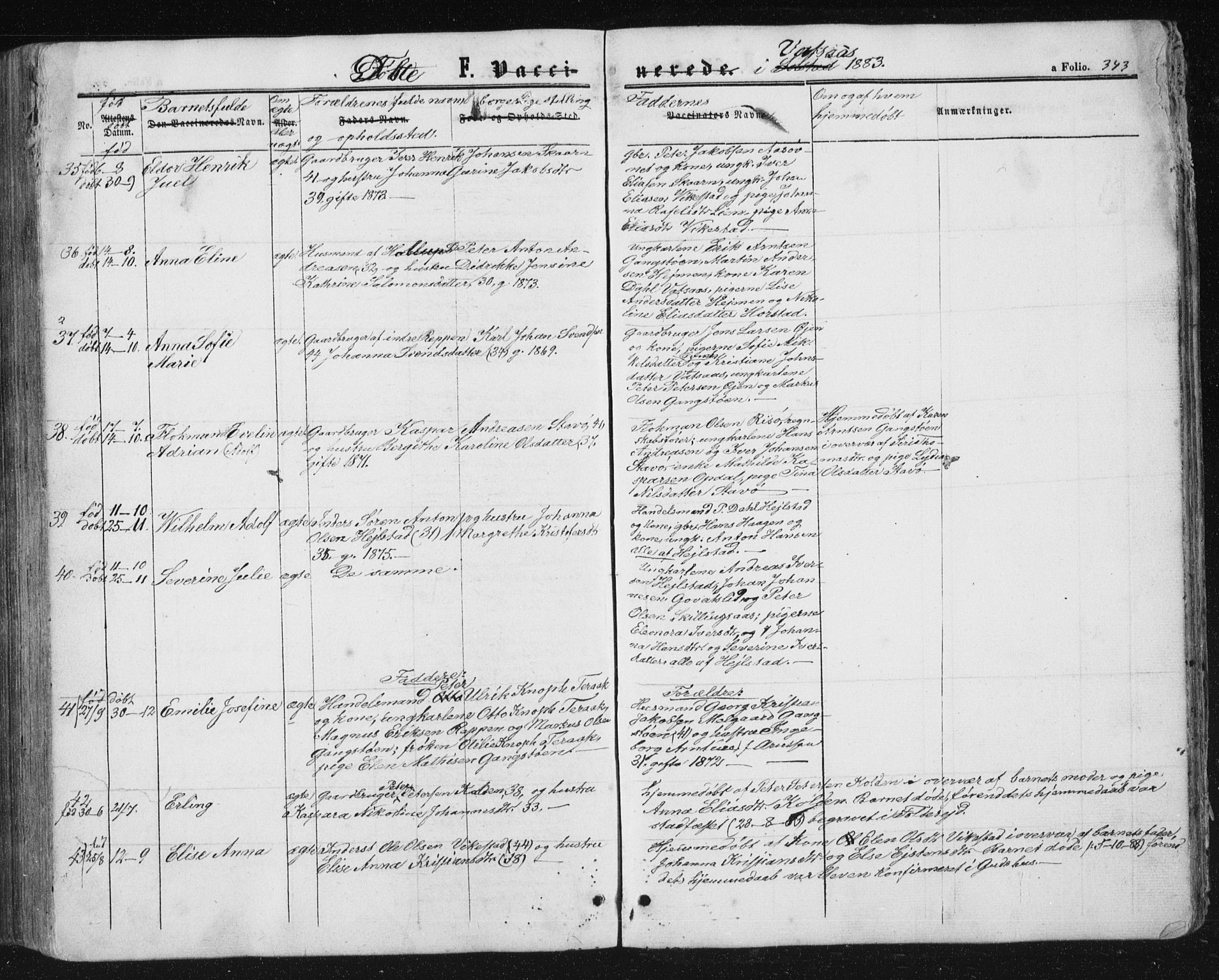 Ministerialprotokoller, klokkerbøker og fødselsregistre - Nordland, SAT/A-1459/810/L0158: Parish register (copy) no. 810C02 /1, 1863-1883, p. 343