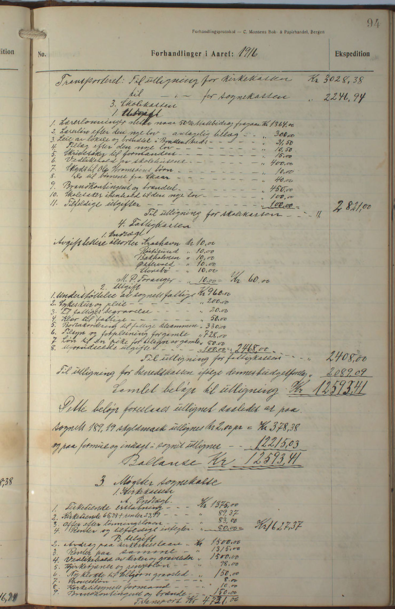 Austevoll kommune. Formannskapet, IKAH/1244-021/A/Aa/L0002b: Møtebok for heradstyret, 1910-1919, p. 189