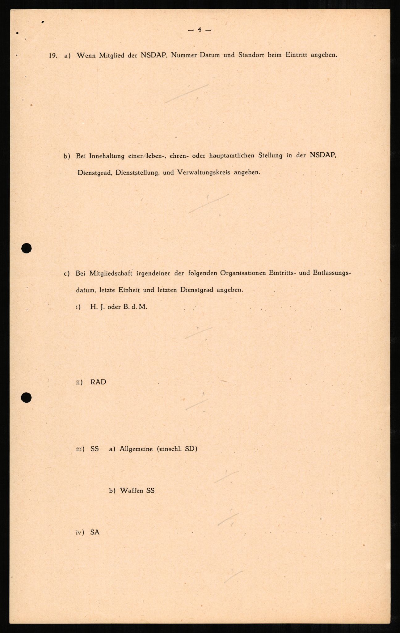 Forsvaret, Forsvarets overkommando II, RA/RAFA-3915/D/Db/L0001: CI Questionaires. Tyske okkupasjonsstyrker i Norge. Tyskere., 1945-1946, p. 171