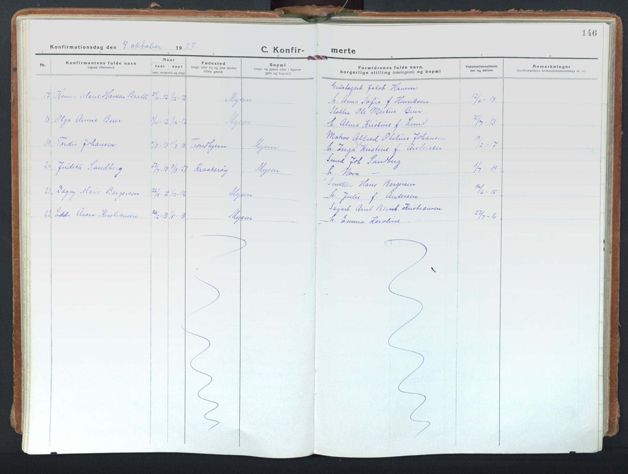 Eidsberg prestekontor Kirkebøker, SAO/A-10905/F/Fd/L0001: Parish register (official) no. IV 1, 1921-1948, p. 146