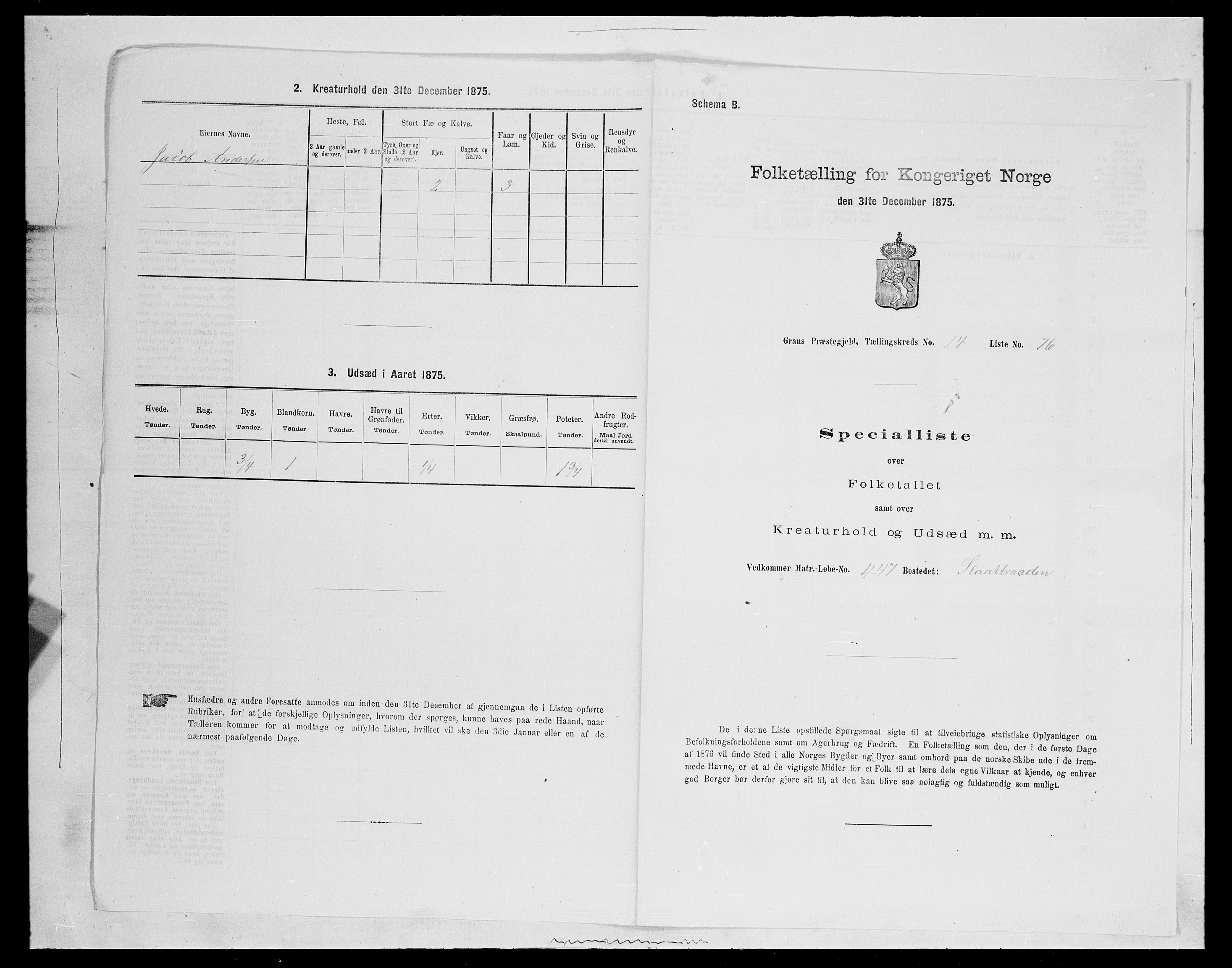 SAH, 1875 census for 0534P Gran, 1875, p. 2681