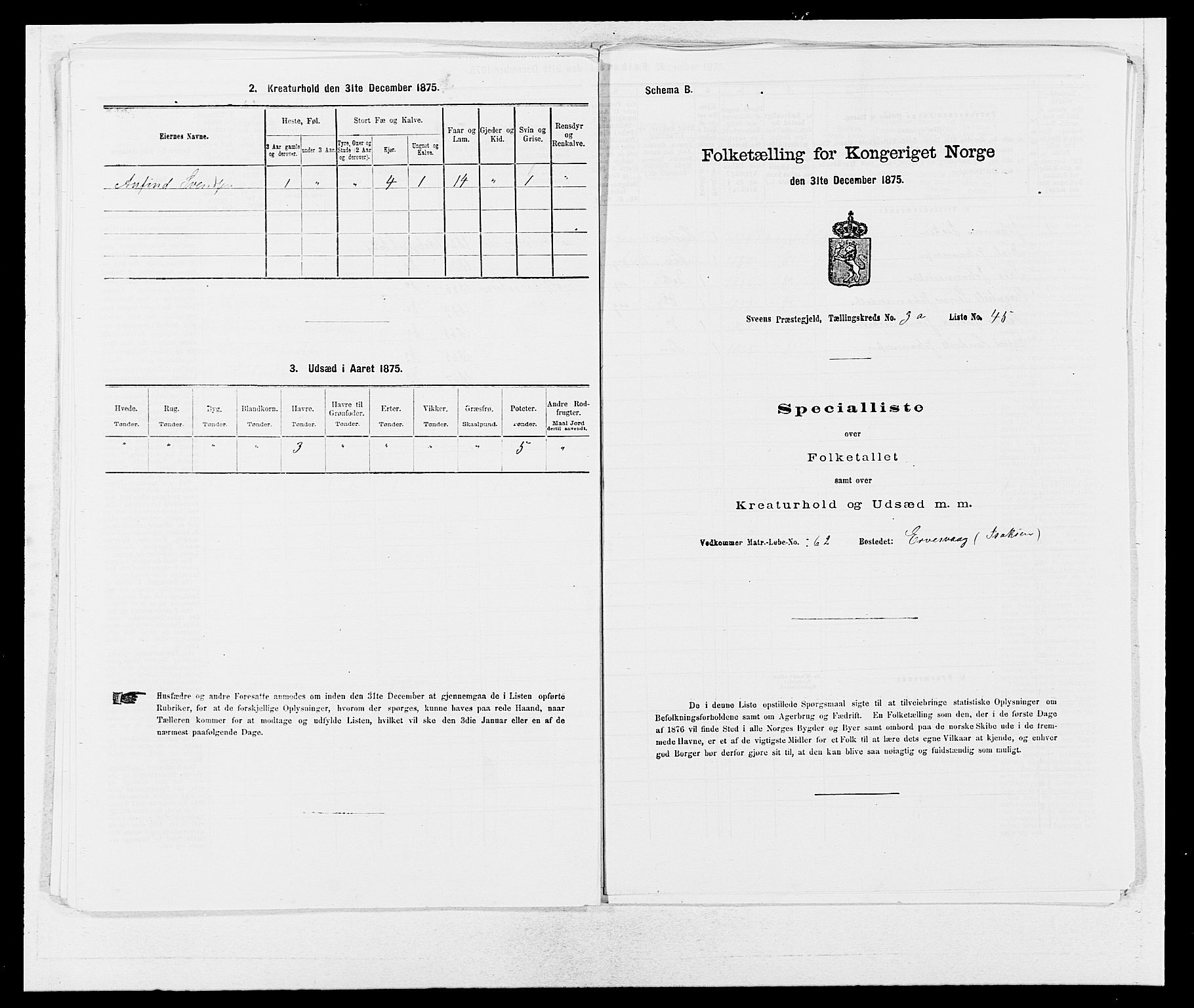 SAB, 1875 census for 1216P Sveio, 1875, p. 377