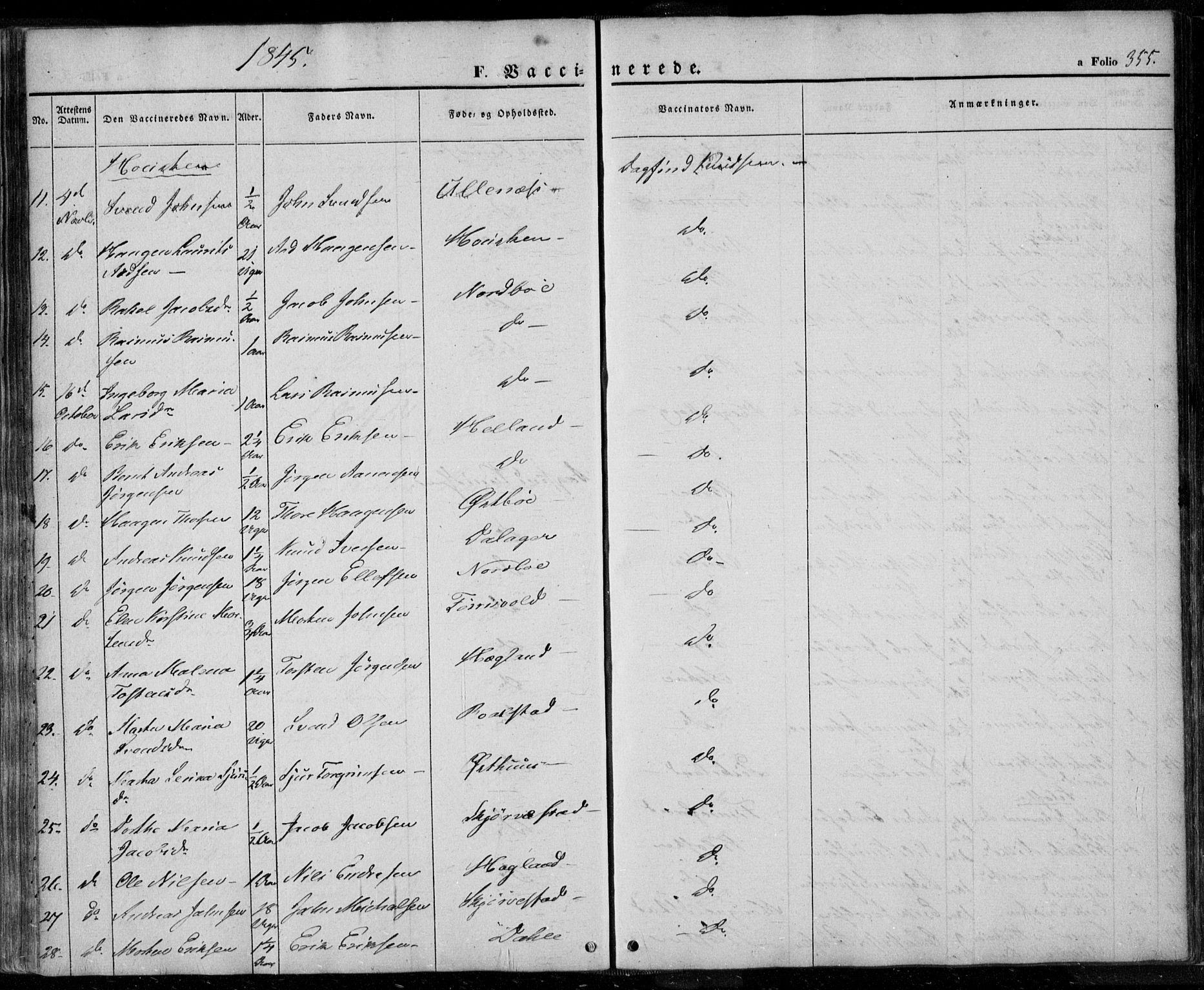 Rennesøy sokneprestkontor, AV/SAST-A -101827/H/Ha/Haa/L0005: Parish register (official) no. A 5, 1838-1859, p. 355