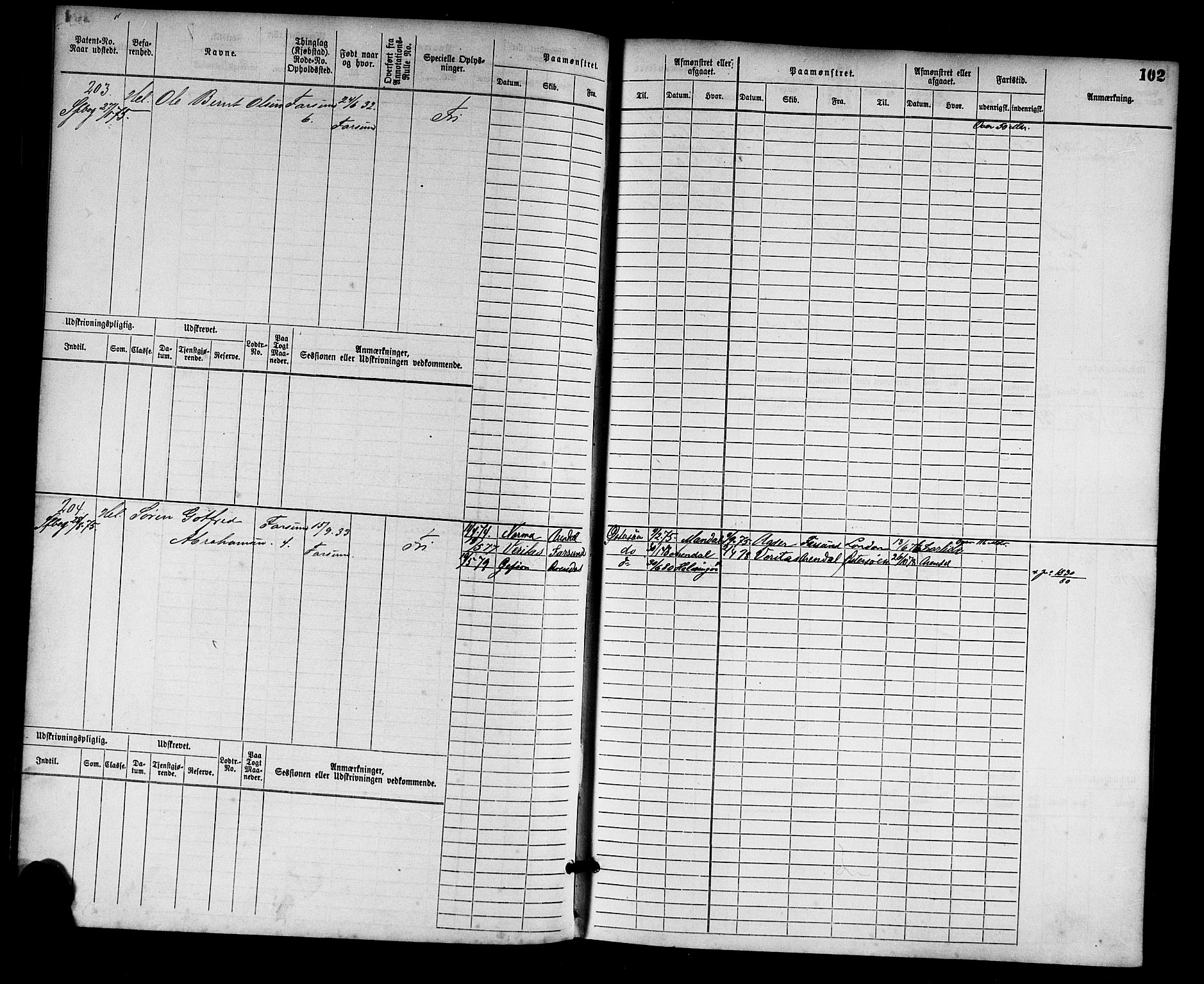 Farsund mønstringskrets, AV/SAK-2031-0017/F/Fb/L0001: Hovedrulle nr 1-758, M-4, 1868-1900, p. 111