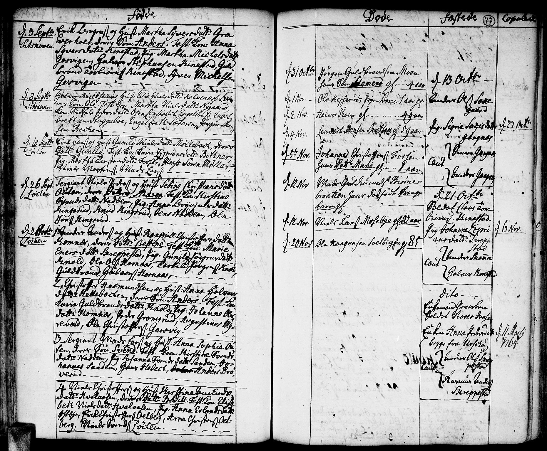 Høland prestekontor Kirkebøker, AV/SAO-A-10346a/F/Fa/L0004: Parish register (official) no. I 4, 1757-1780, p. 77