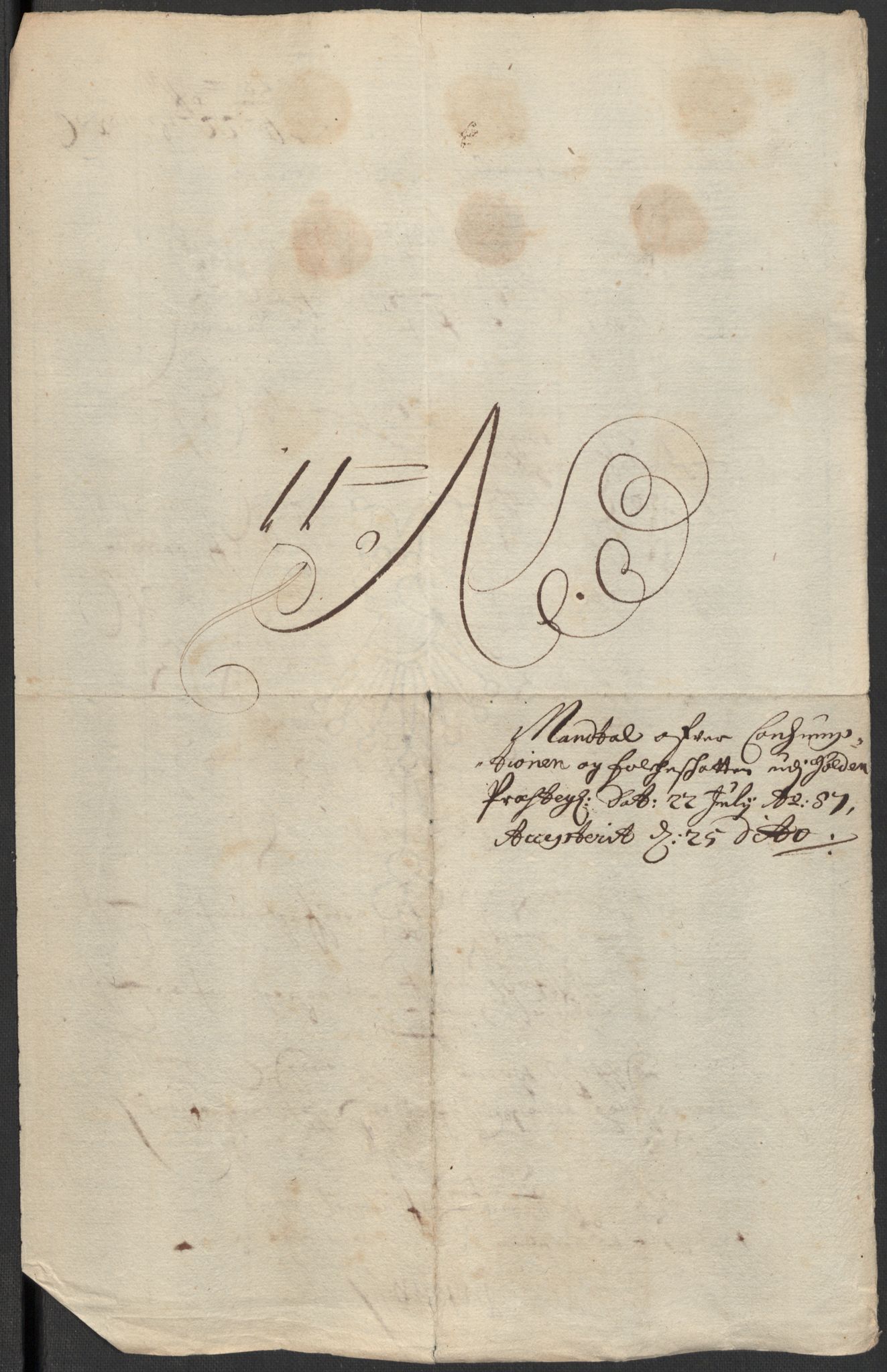 Rentekammeret inntil 1814, Reviderte regnskaper, Fogderegnskap, AV/RA-EA-4092/R35/L2086: Fogderegnskap Øvre og Nedre Telemark, 1687-1689, p. 162