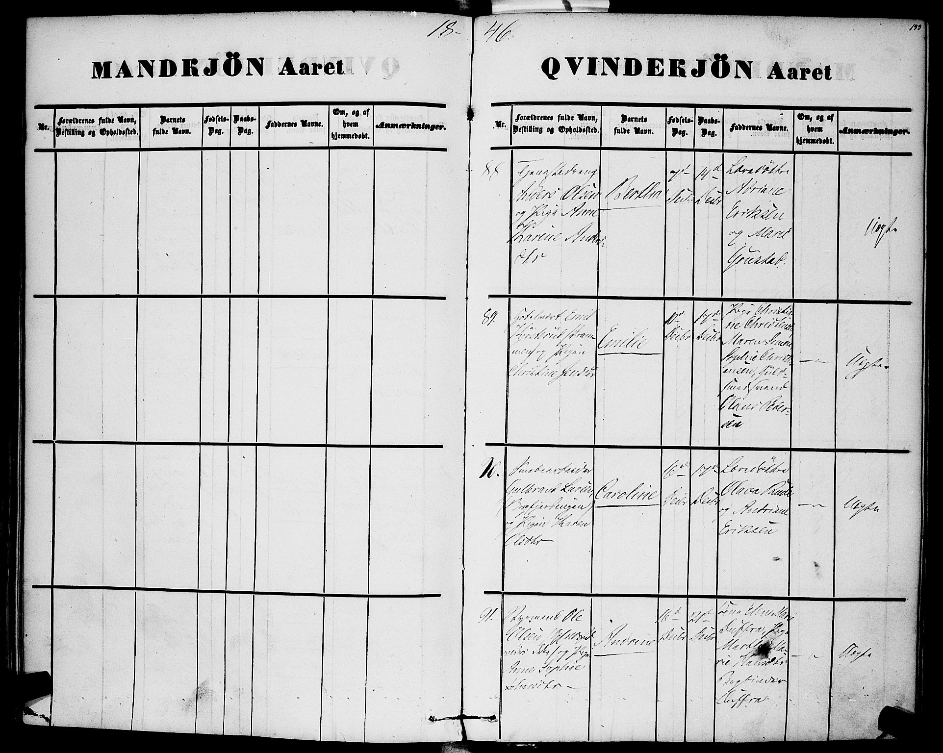 Rikshospitalet prestekontor Kirkebøker, AV/SAO-A-10309b/F/L0003: Parish register (official) no. 3, 1841-1853, p. 133