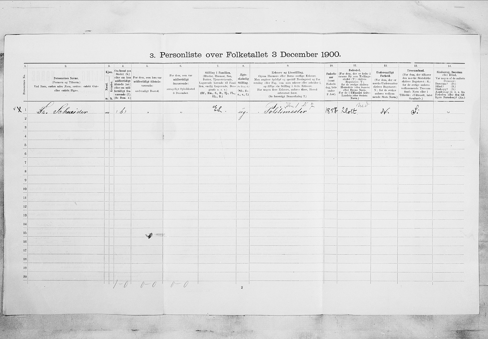 SAKO, 1900 census for Porsgrunn, 1900, p. 676
