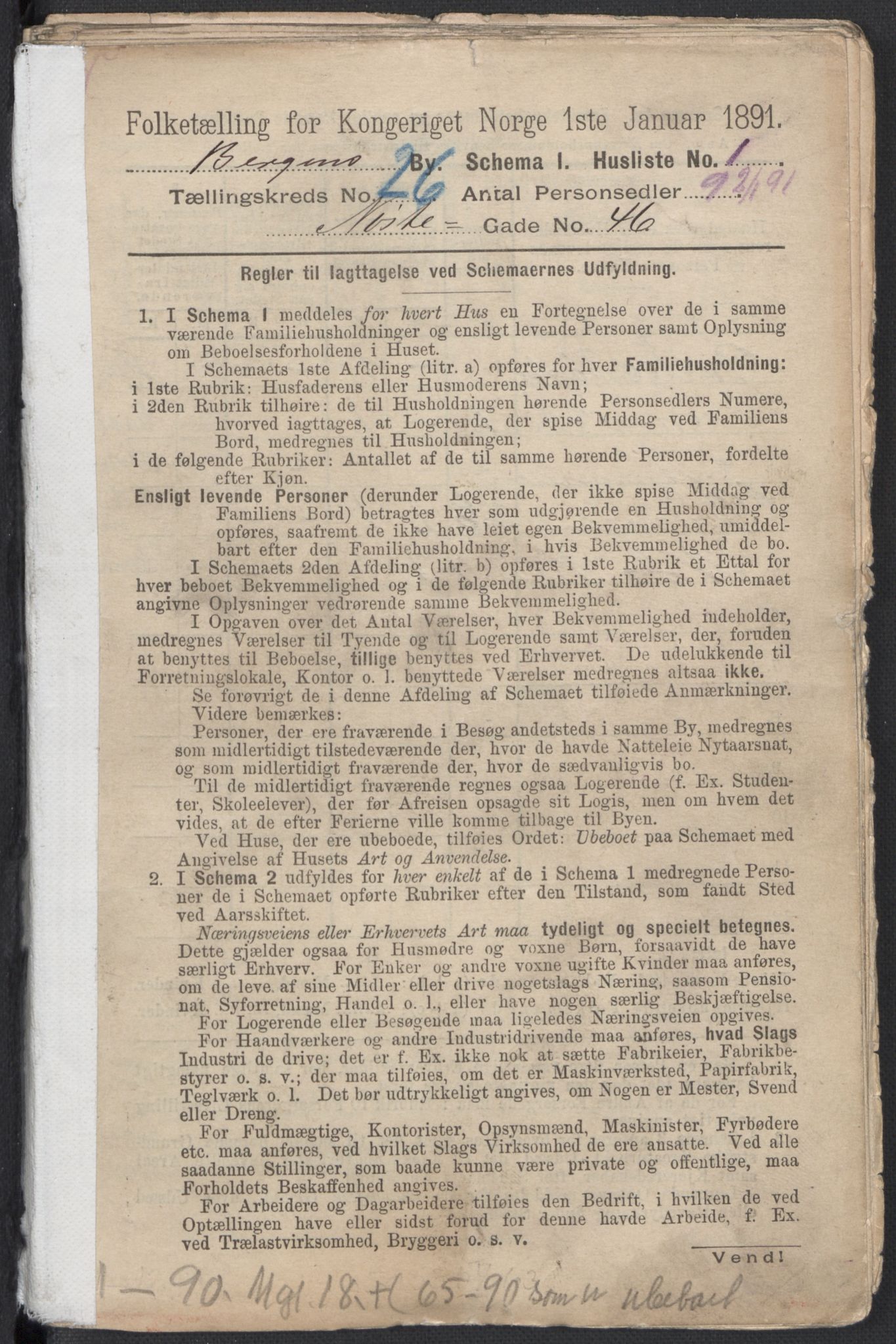 RA, 1891 Census for 1301 Bergen, 1891, p. 4157