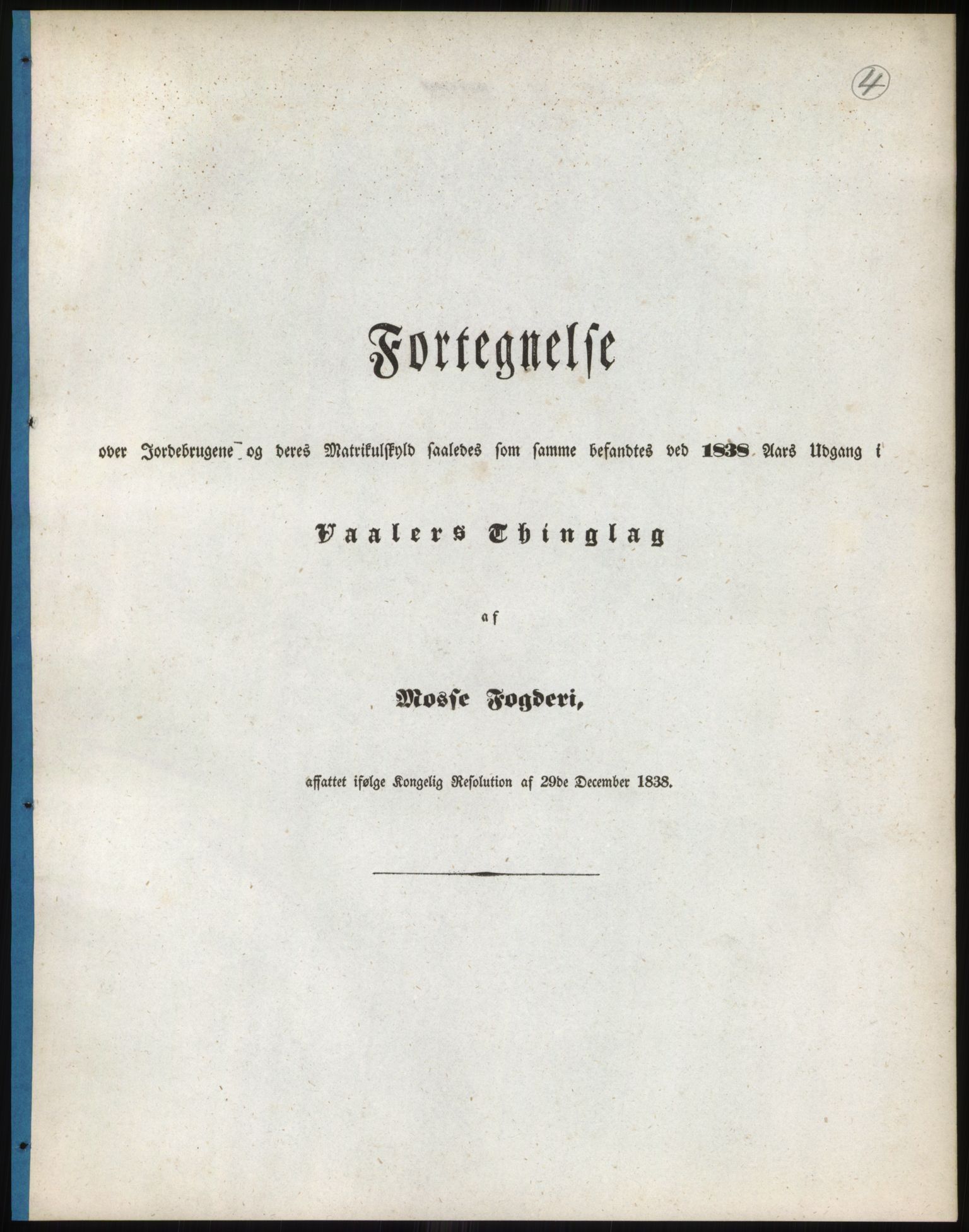 Andre publikasjoner, PUBL/PUBL-999/0002/0001: Bind 1 - Smålenenes amt, 1838, p. 7