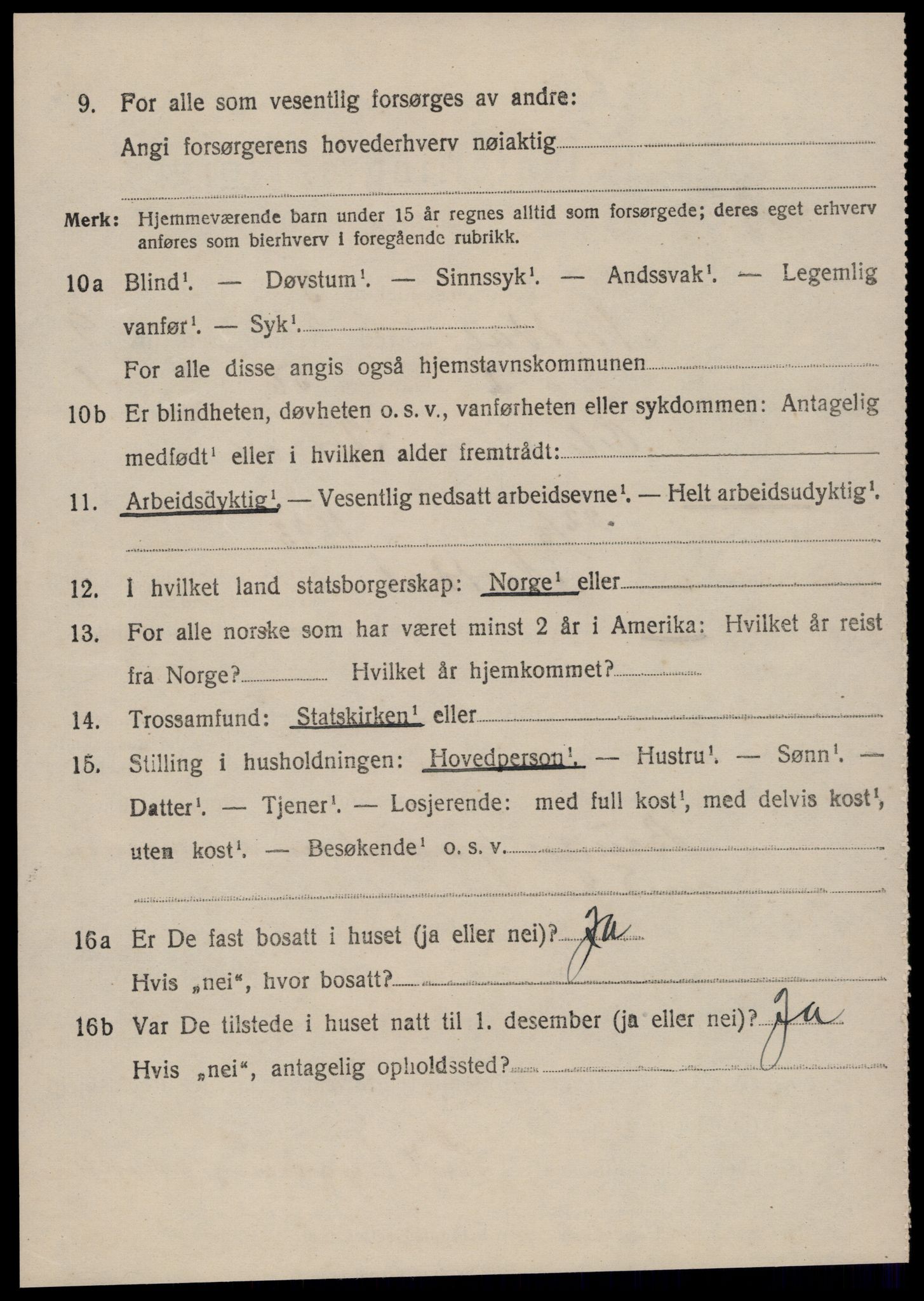 SAT, 1920 census for Norddal, 1920, p. 4794