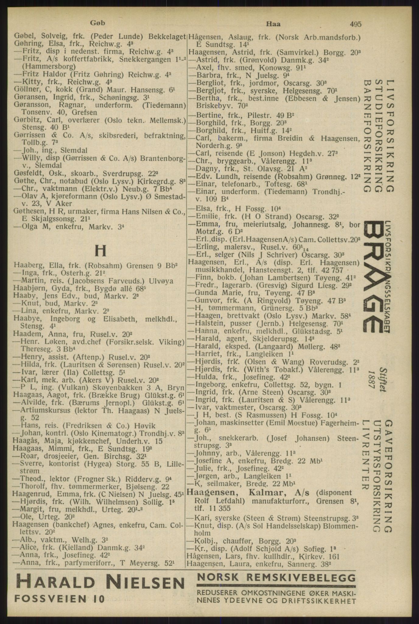 Kristiania/Oslo adressebok, PUBL/-, 1934, p. 495