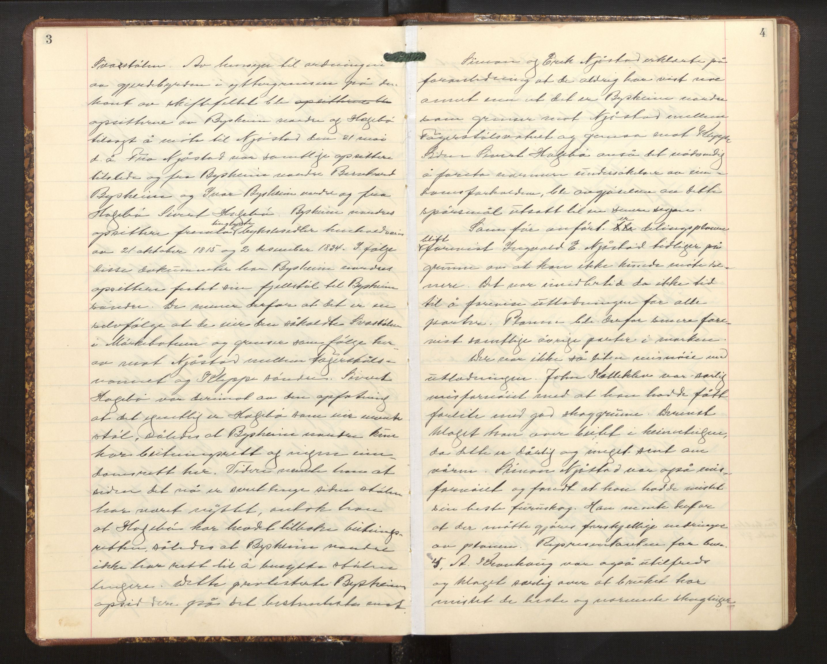 Hordaland jordskiftedøme - II Ytre Nordhordland jordskiftedistrikt, AV/SAB-A-6901/A/Aa/L0045: Forhandlingsprotokoll, 1964-1967, p. 3-4