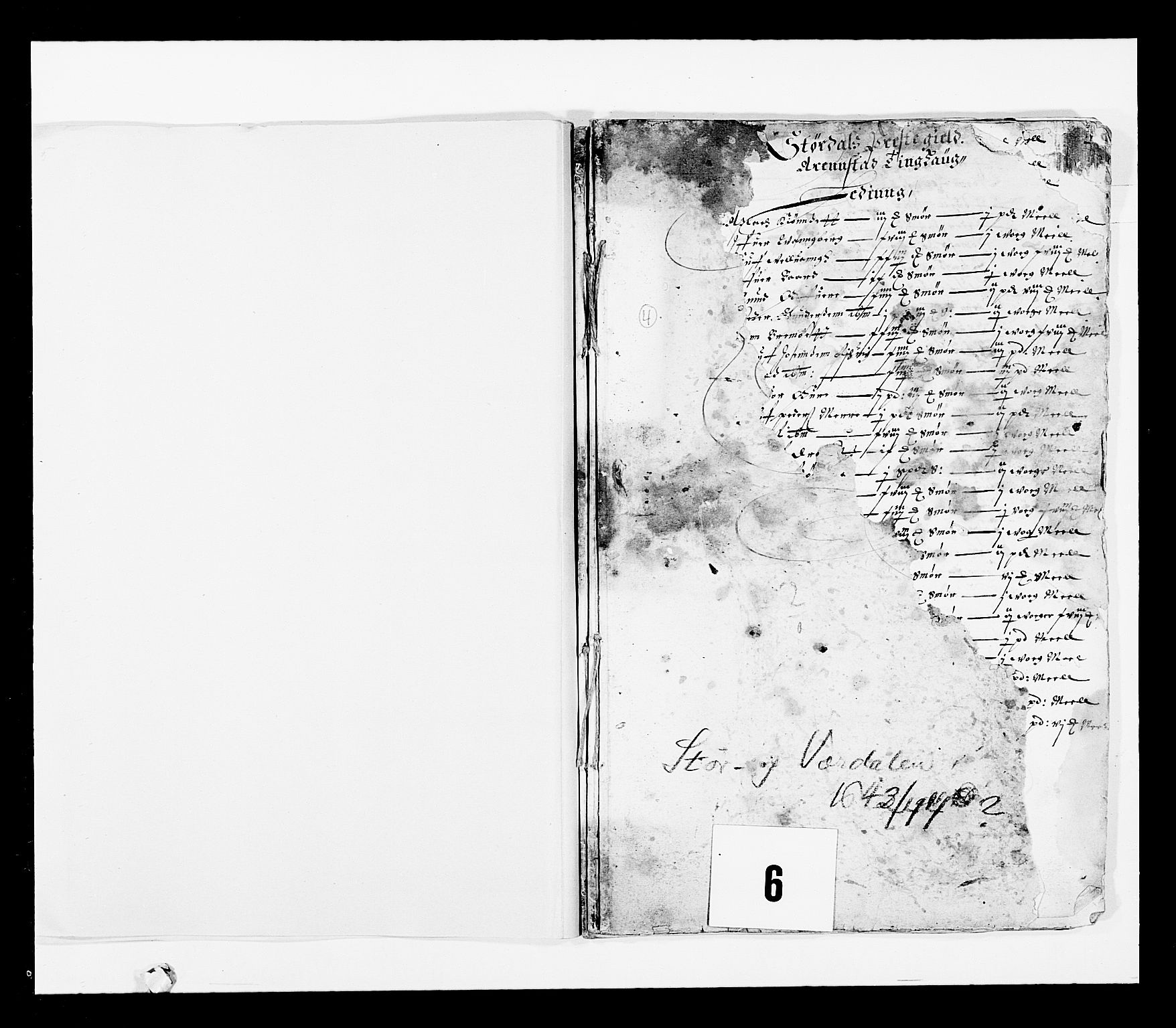 Stattholderembetet 1572-1771, RA/EA-2870/Ek/L0027/0001: Jordebøker 1633-1658: / Jordebøker for Trondheim len, 1643-1644, p. 101