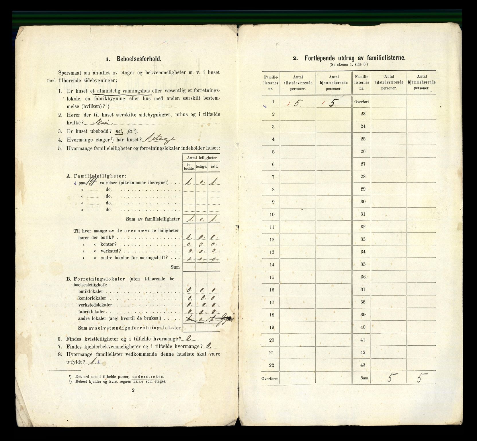 RA, 1910 census for Kristiansund, 1910, p. 5410