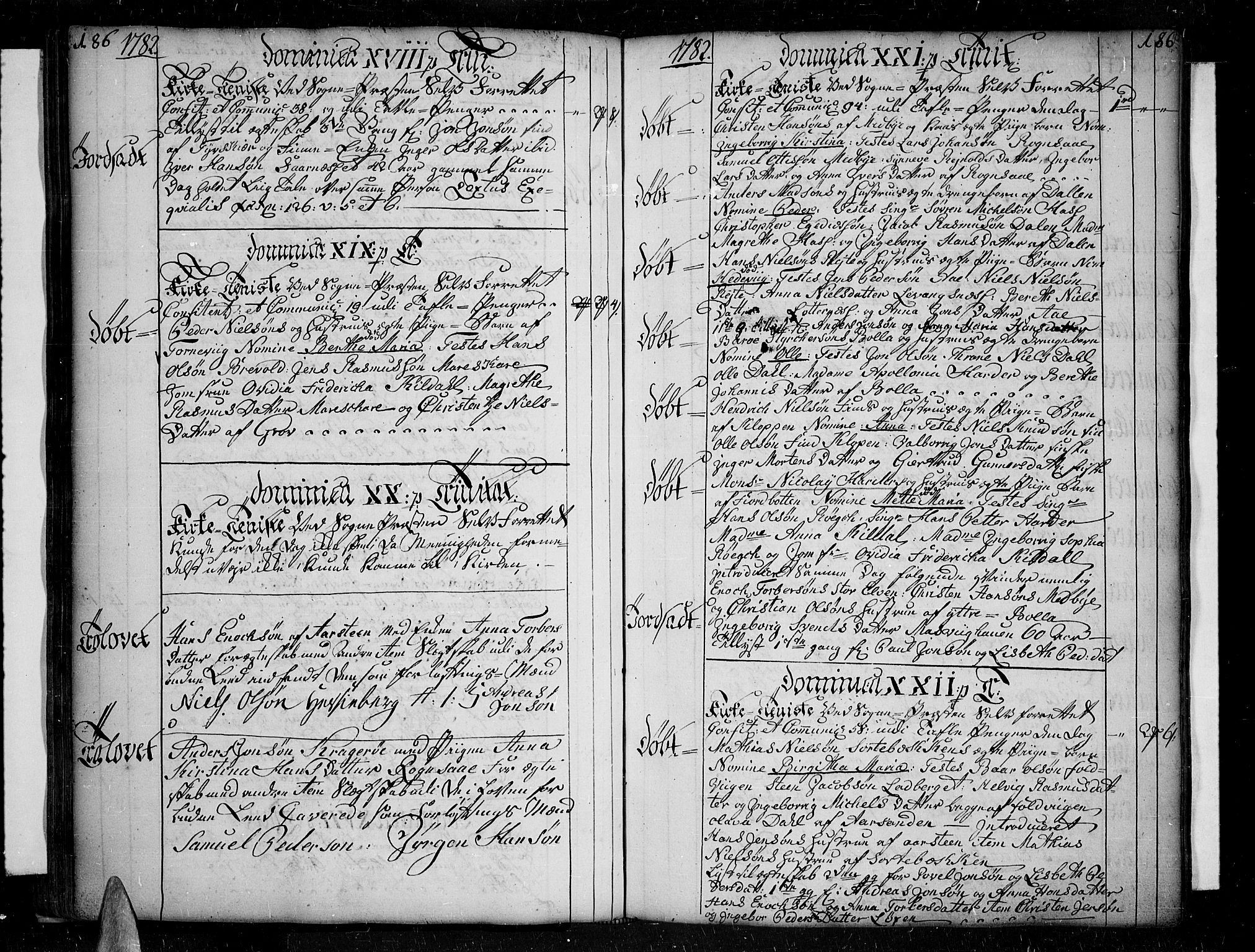 Ibestad sokneprestembete, SATØ/S-0077/H/Ha/Haa/L0003kirke: Parish register (official) no. 3, 1776-1801, p. 186