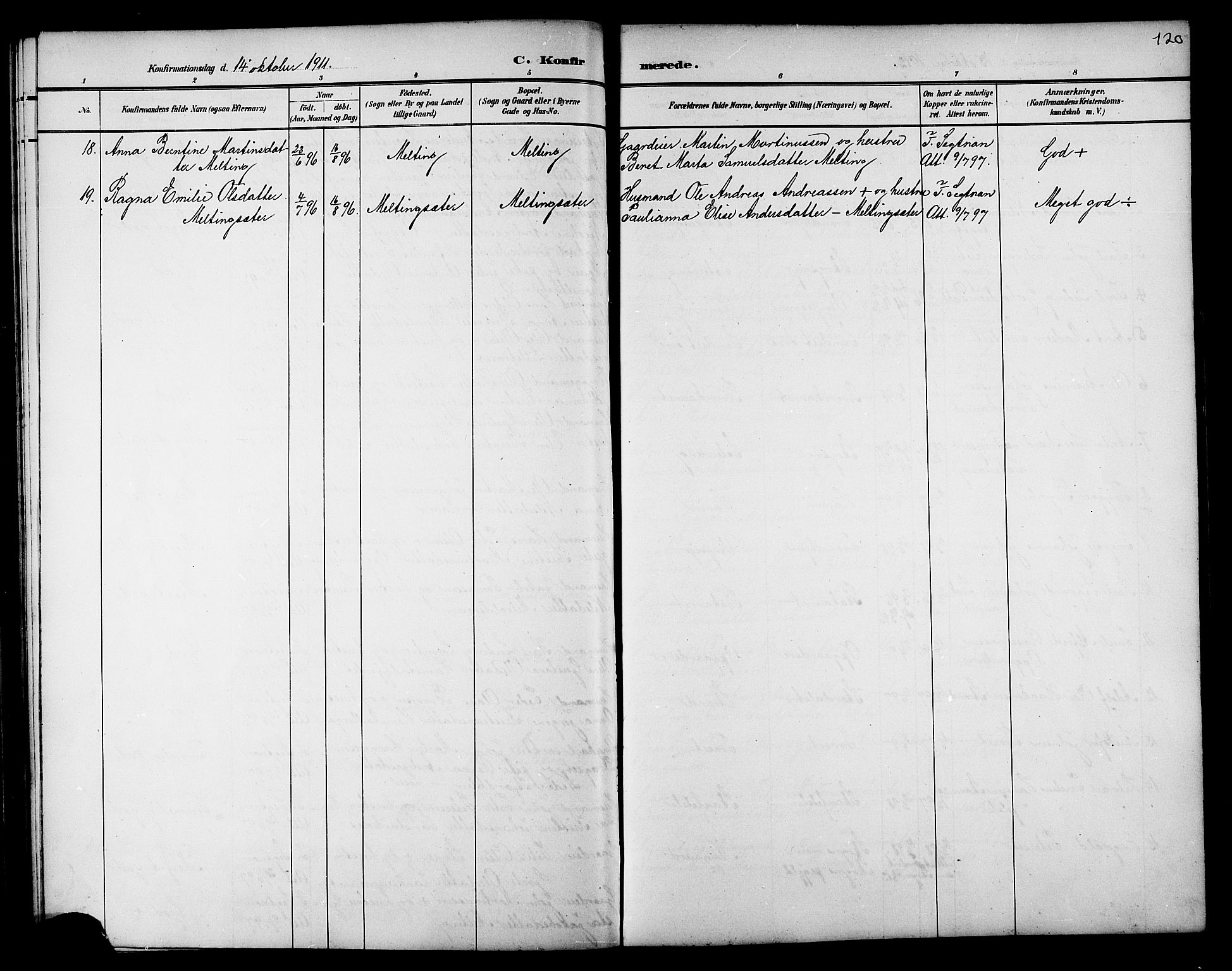 Ministerialprotokoller, klokkerbøker og fødselsregistre - Nord-Trøndelag, SAT/A-1458/733/L0327: Parish register (copy) no. 733C02, 1888-1918, p. 120