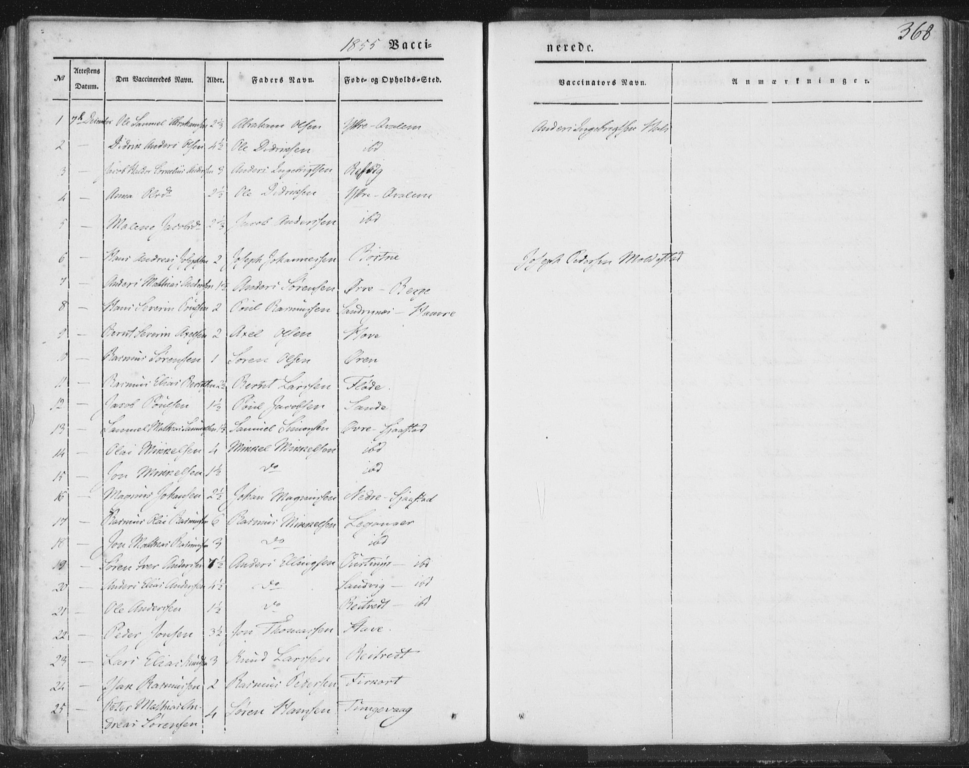 Selje sokneprestembete, AV/SAB-A-99938/H/Ha/Haa/Haaa: Parish register (official) no. A 10, 1844-1858, p. 368