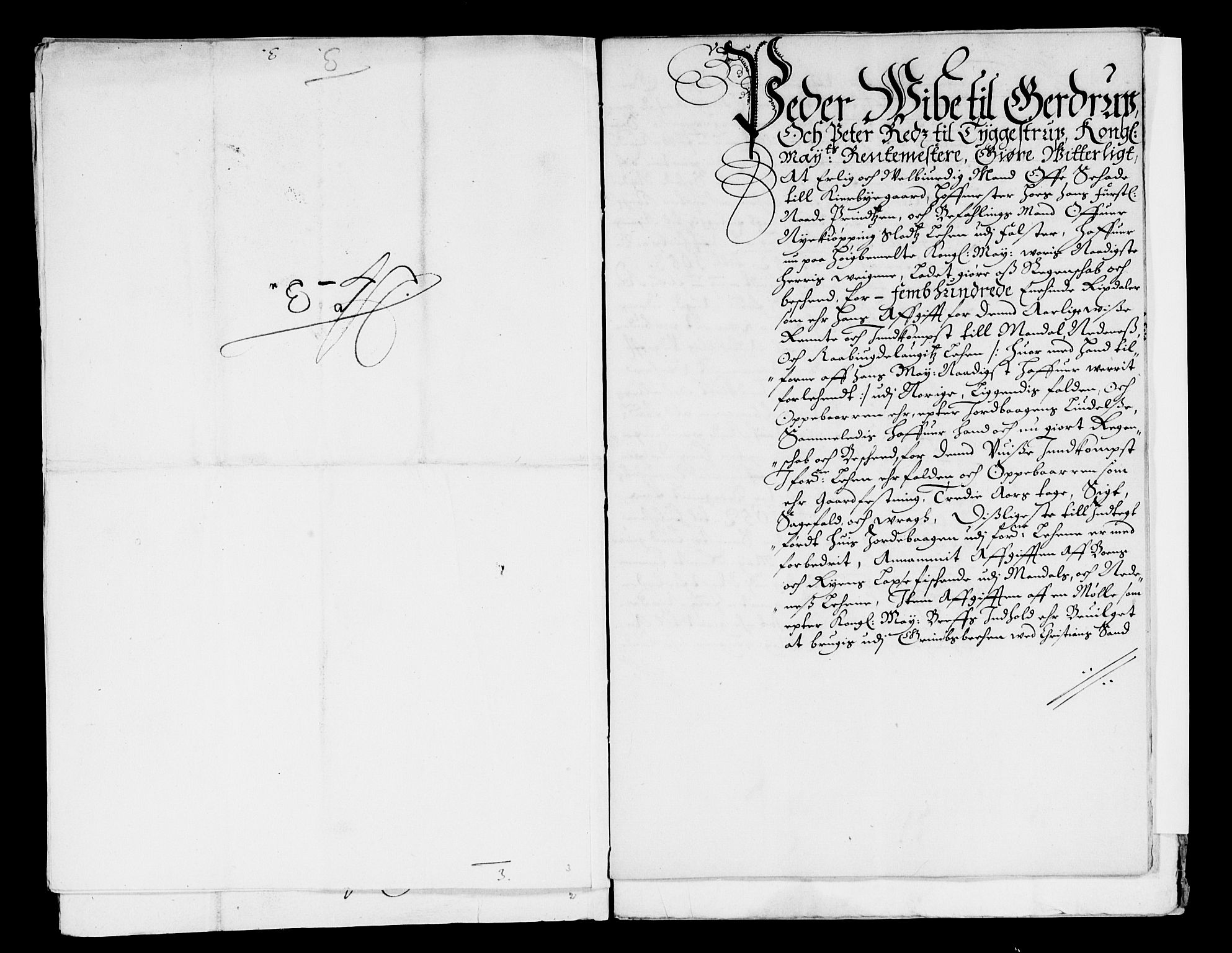 Rentekammeret inntil 1814, Reviderte regnskaper, Lensregnskaper, AV/RA-EA-5023/R/Rb/Rbq/L0042: Nedenes len. Mandals len. Råbyggelag., 1652-1655