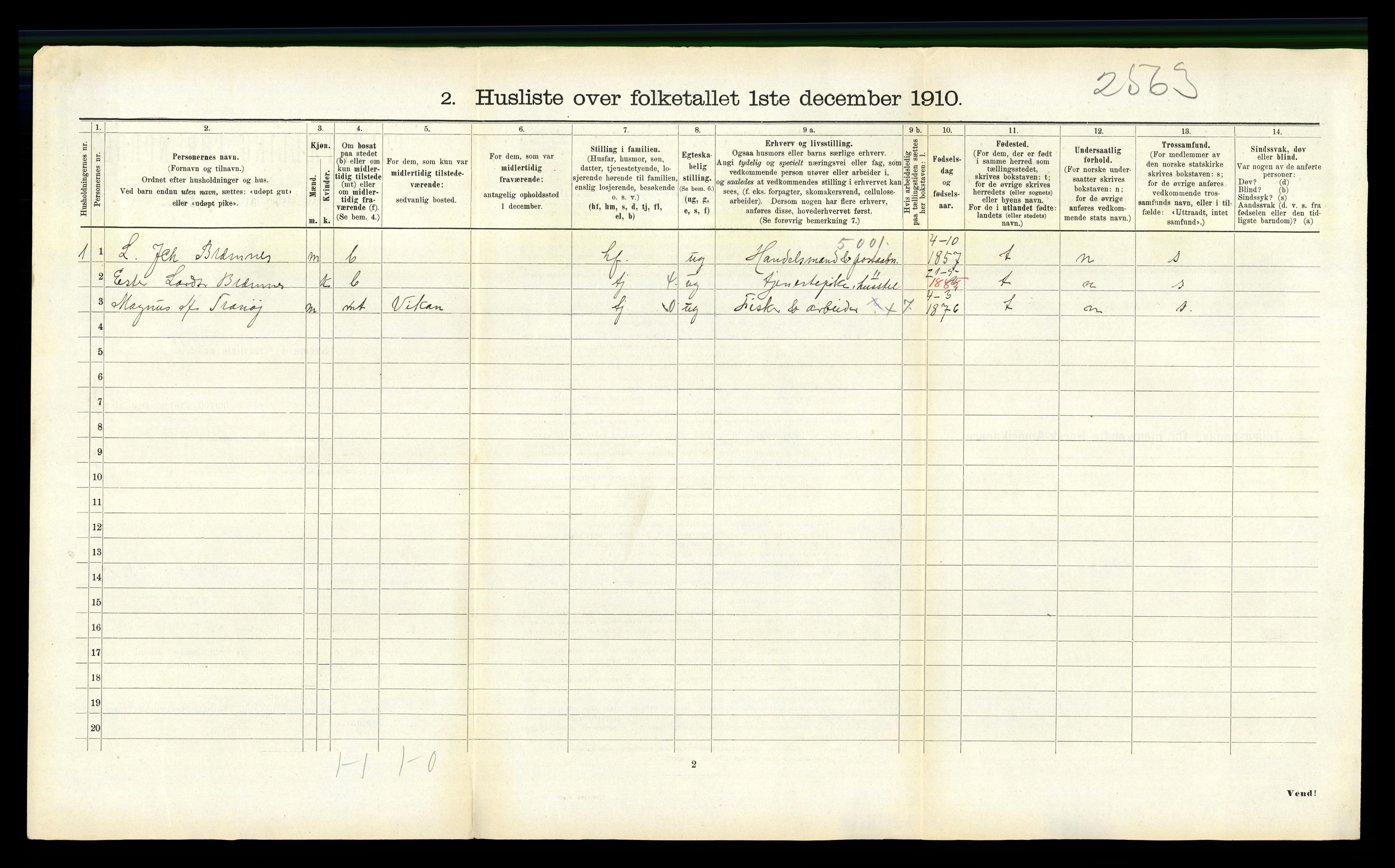 RA, 1910 census for Edøy, 1910, p. 959