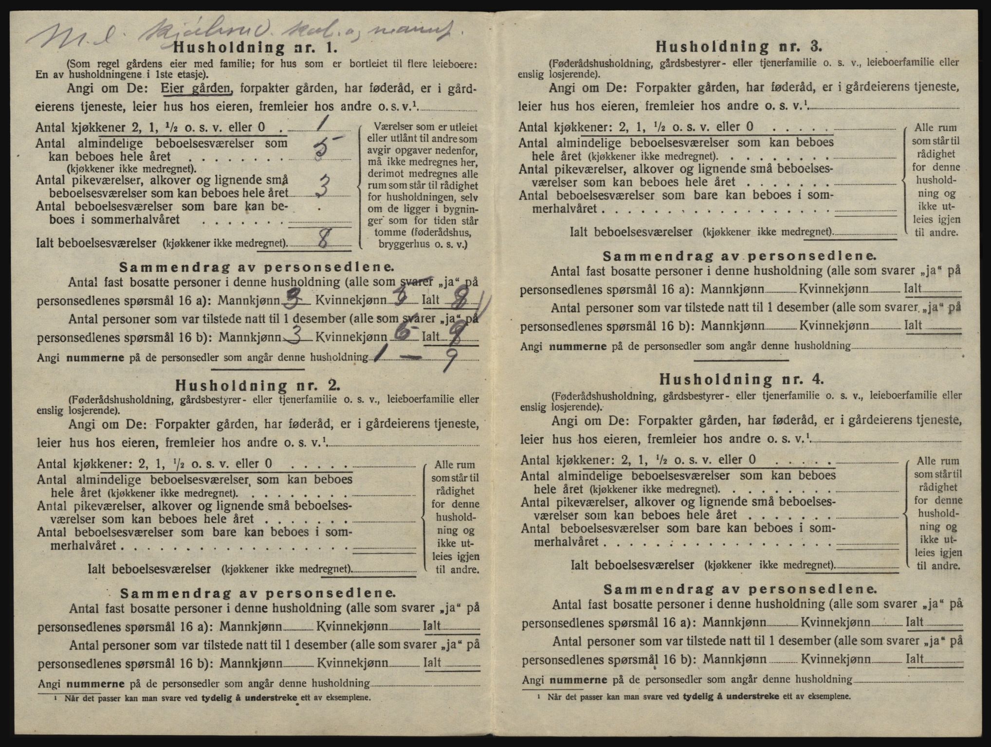 SAO, 1920 census for Glemmen, 1920, p. 908