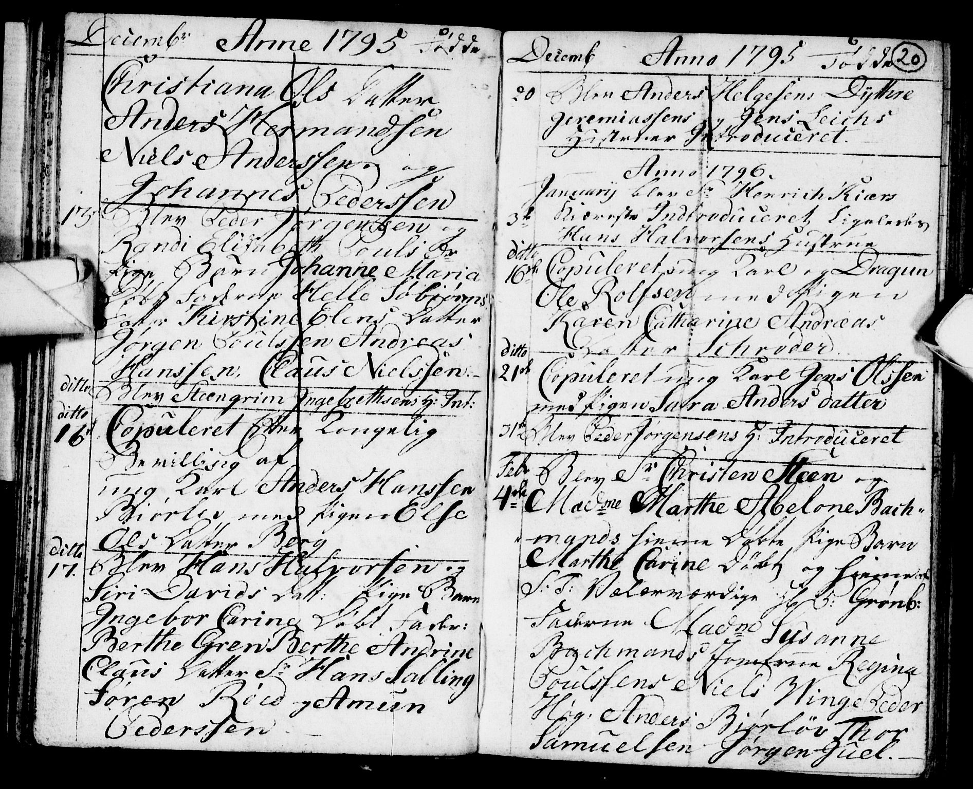 Strømsø kirkebøker, AV/SAKO-A-246/F/Fb/L0003: Parish register (official) no. II 3, 1793-1799, p. 20