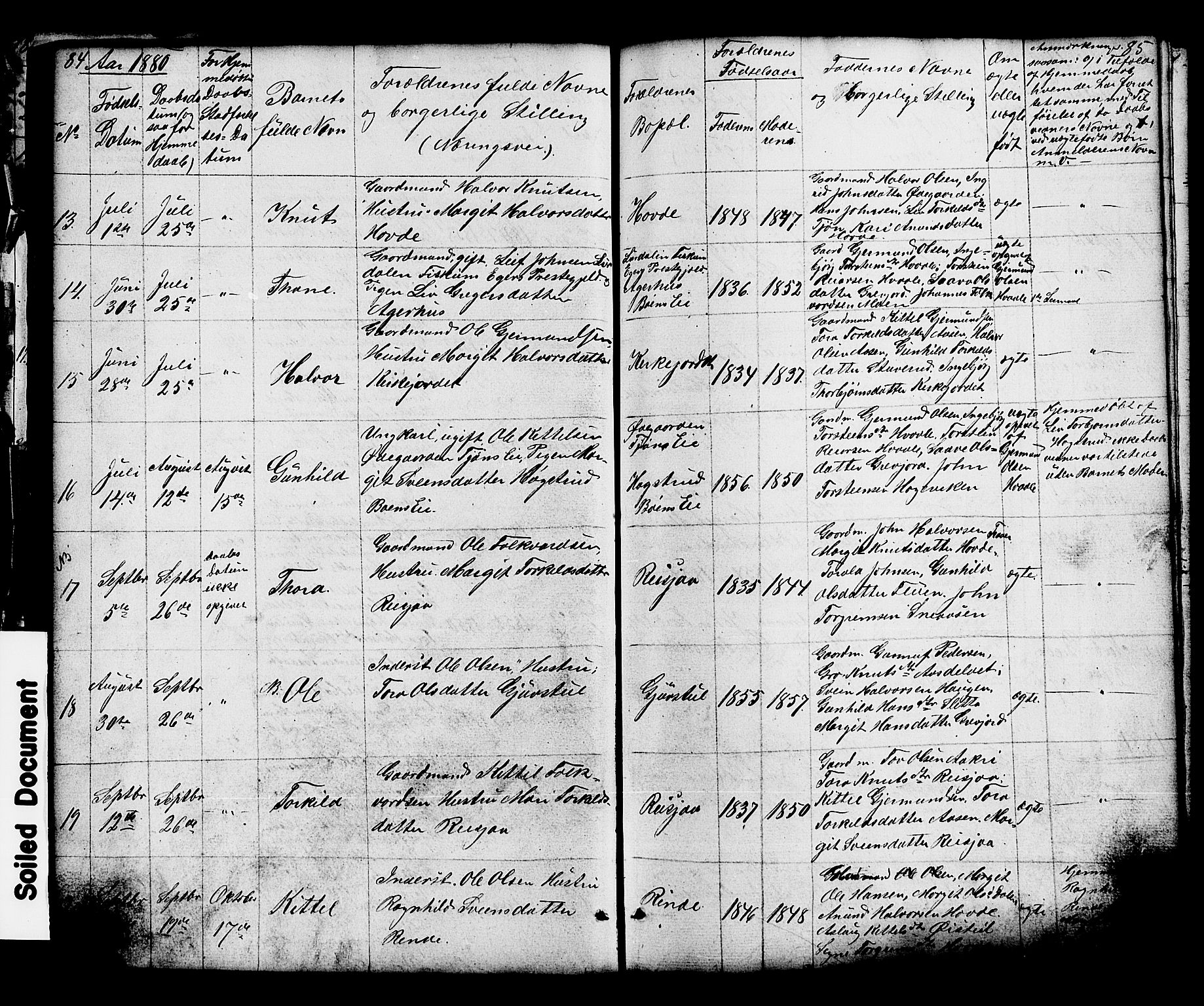 Hjartdal kirkebøker, SAKO/A-270/G/Gc/L0002: Parish register (copy) no. III 2, 1854-1890, p. 84-85