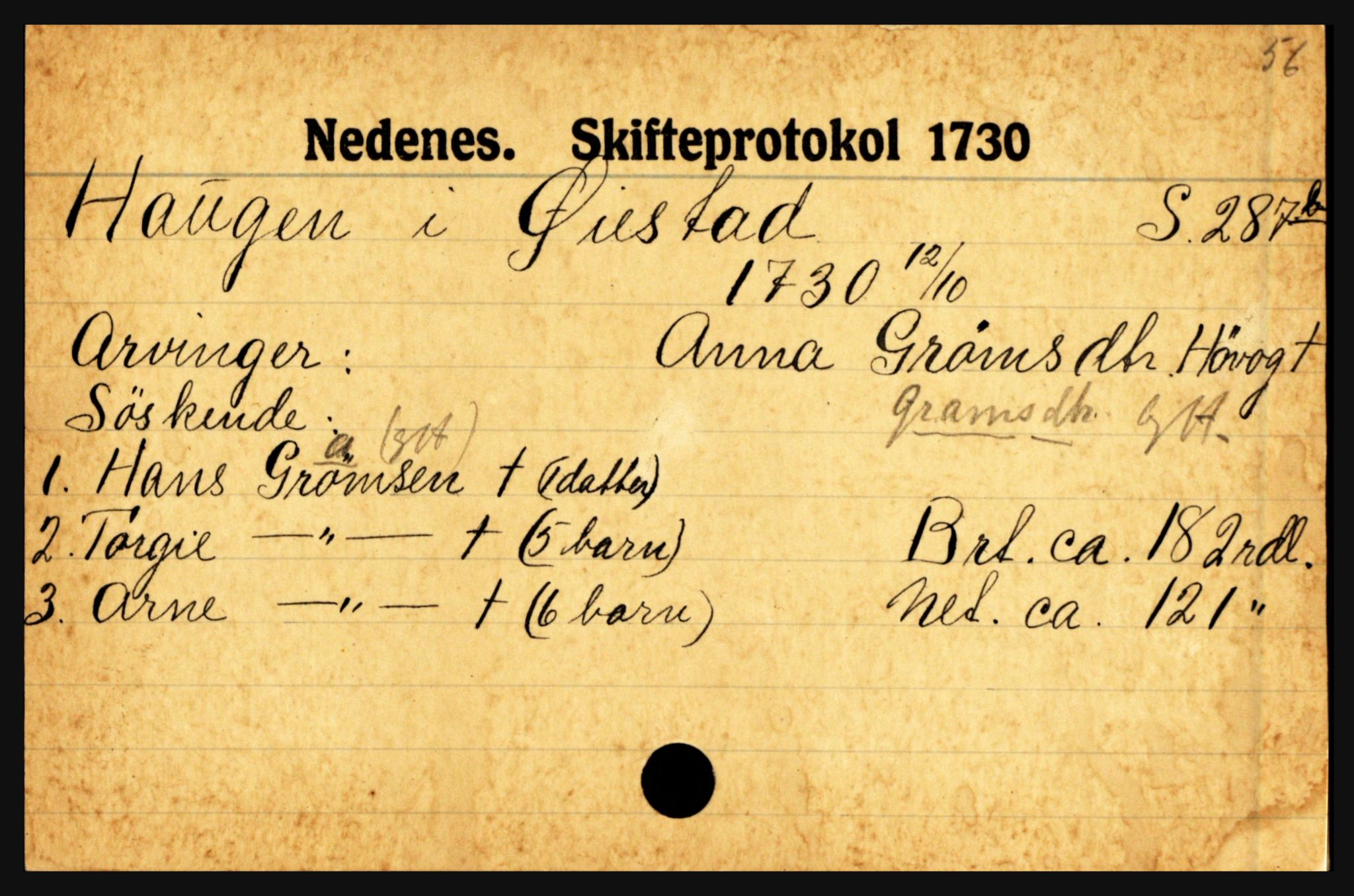 Nedenes sorenskriveri før 1824, AV/SAK-1221-0007/H, p. 11179