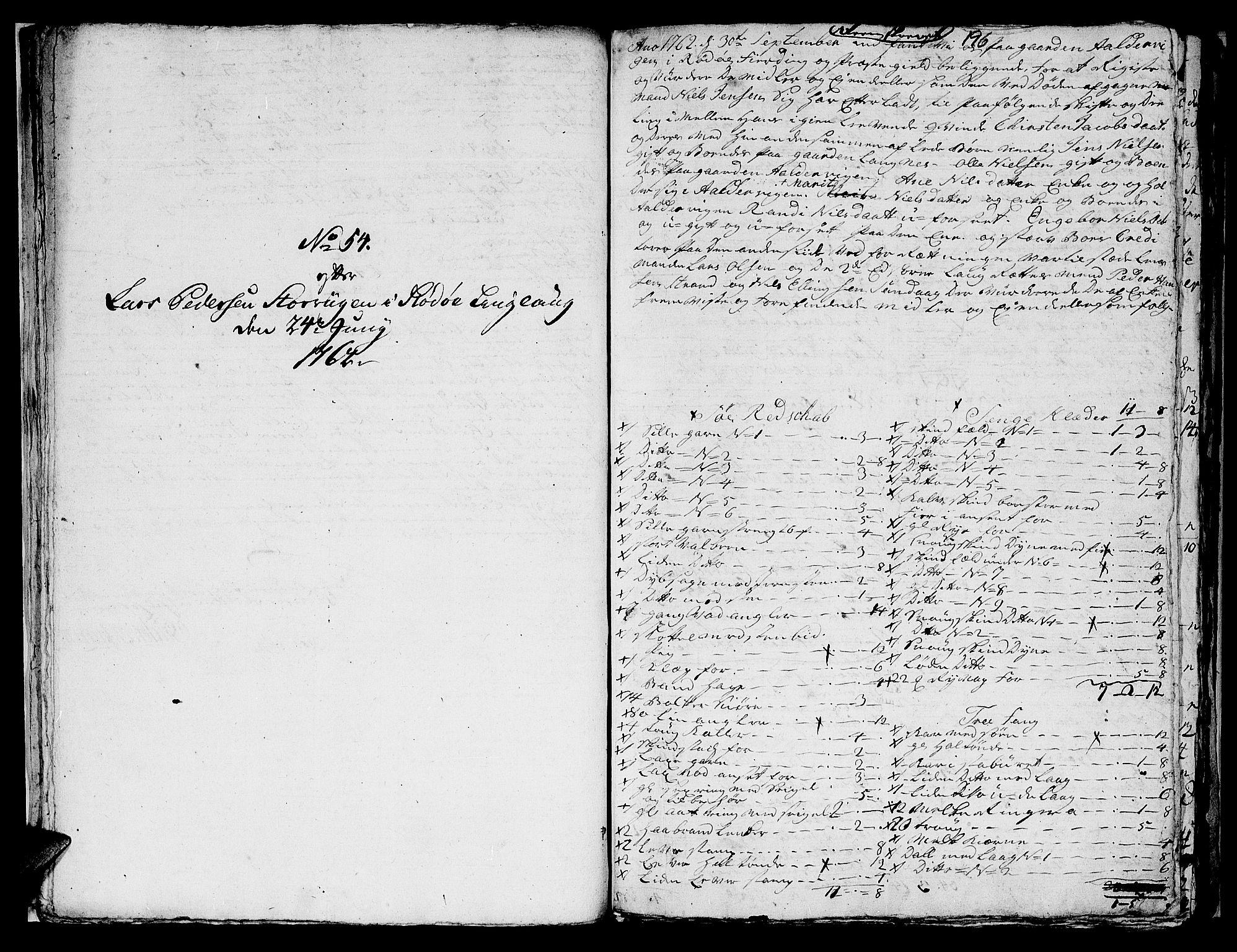 Helgeland sorenskriveri, AV/SAT-A-0004/3/3A/L0051: Konseptprotokoll 36, 1762, p. 195b-196a