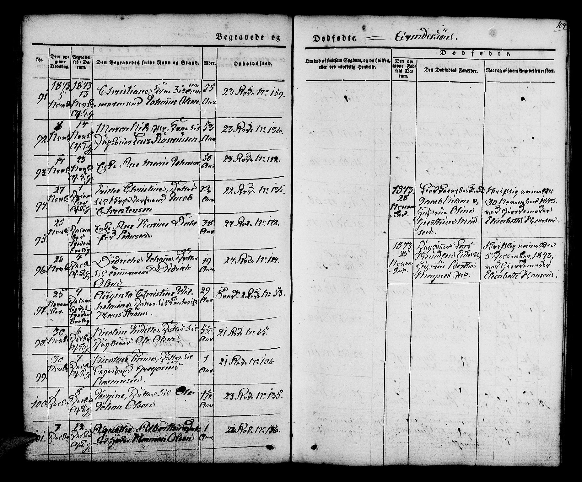 Korskirken sokneprestembete, AV/SAB-A-76101/H/Hab: Parish register (copy) no. E 1, 1837-1851, p. 104